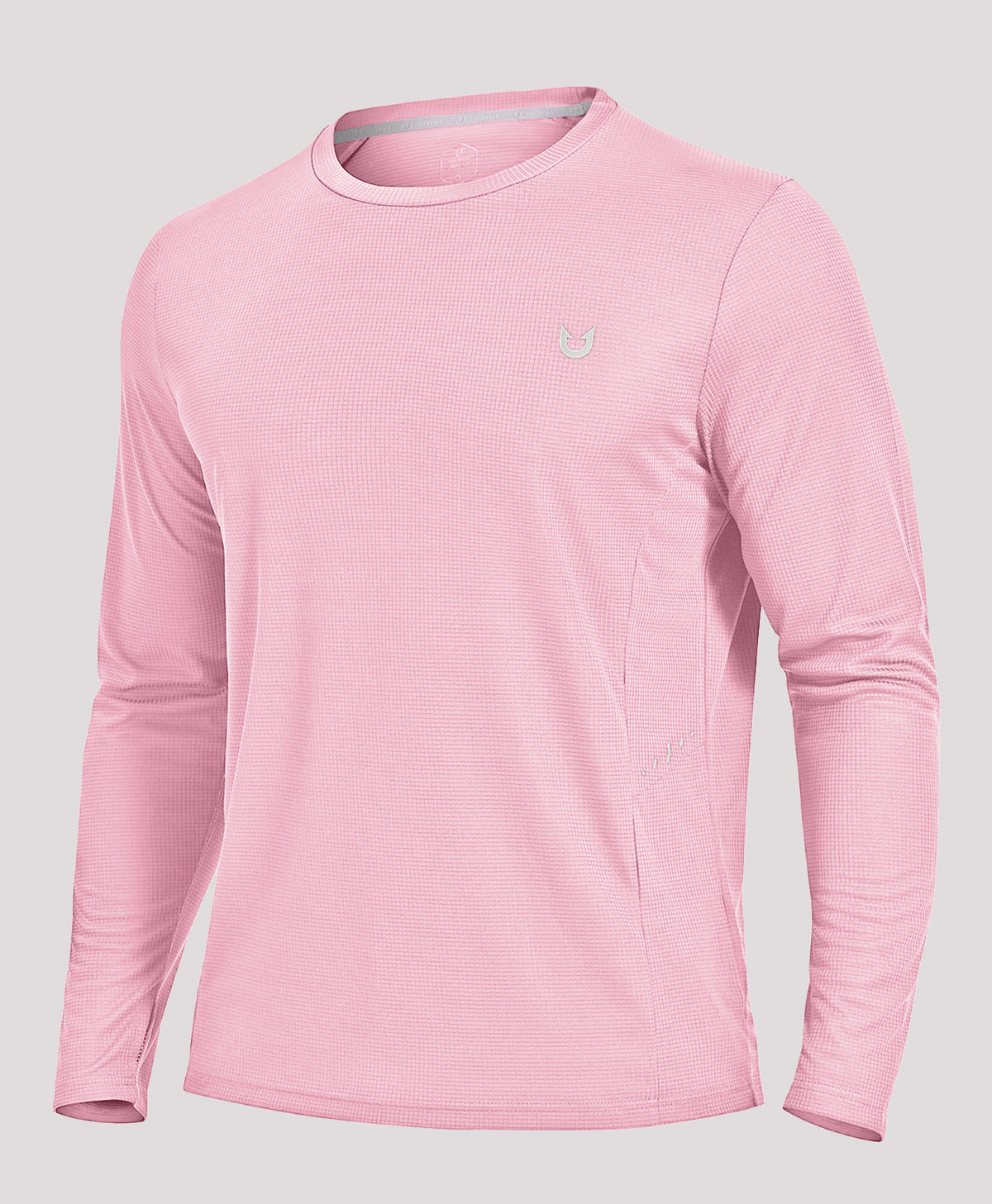 
Men's UV VaporGrid Long Sleeve T-Shirts UPF50+ Thumb Holes for Fishing — LIGHTPINK