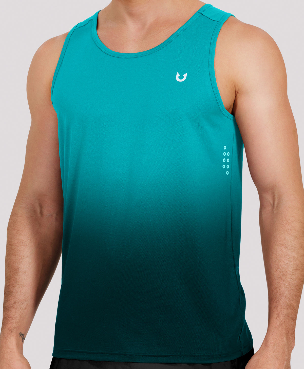 
Men's UPF50+ Workout Tank Top Lightweight Quick-dry Running Sleeveless — GRADIENTLAKEBLUE