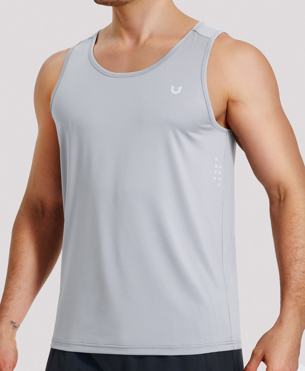 Northyard Men's UPF50+ Workout Tank Top Lightweight Quick-dry Running Sleeveless 
#color_LIGHTGREY
