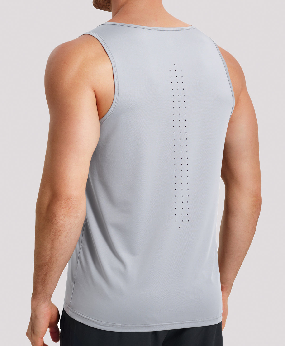 Northyard Men's UPF50+ Workout Tank Top Lightweight Quick-dry Running Sleeveless 
#color_LIGHTGREY