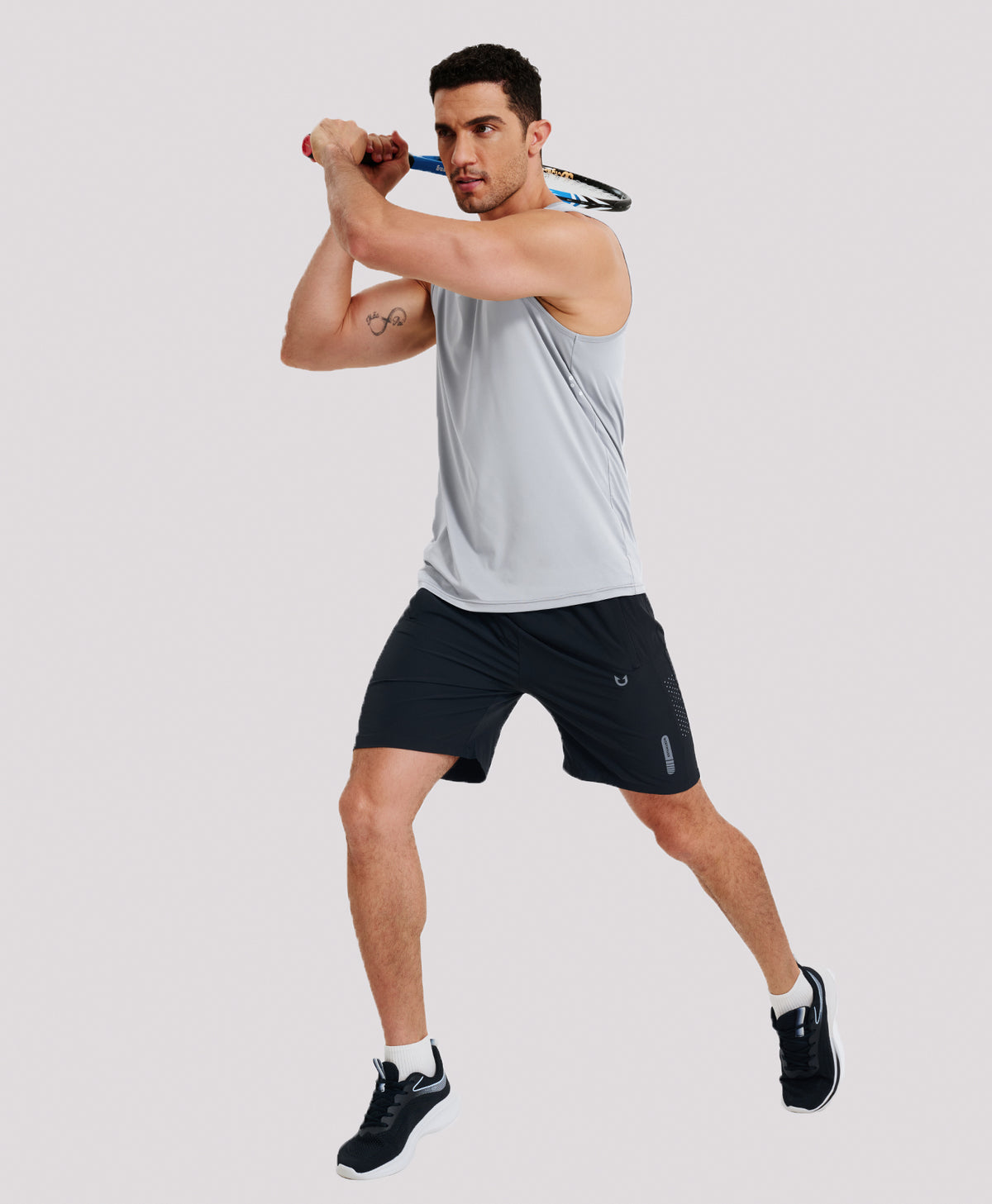 Northyard Men's UPF50+ Workout Tank Top Lightweight Quick-dry Running Sleeveless 
#color_LIGHTGREY