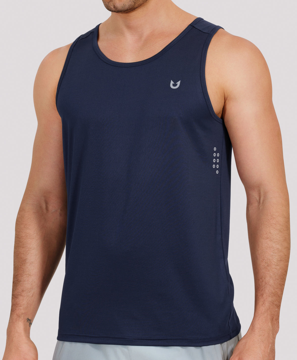 
Men's UPF50+ Workout Tank Top Lightweight Quick-dry Running Sleeveless — NAVY