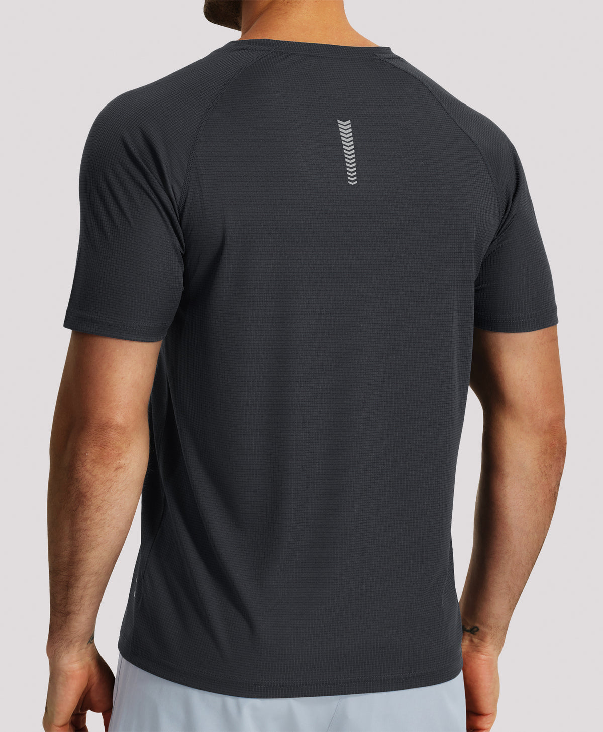 Northyard Men's VaporGrid™ Performance Tee Breathable Gym & Workout T-Shirts #color_BLACK