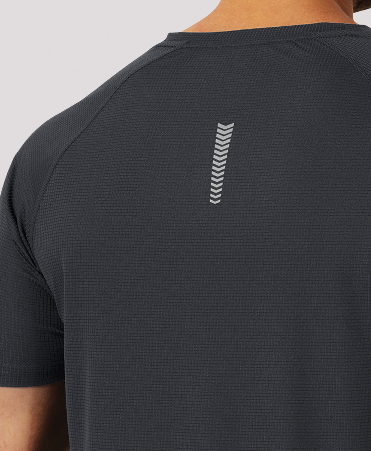 Northyard Men's VaporGrid™ Performance Tee Breathable Gym & Workout T-Shirts #color_BLACK