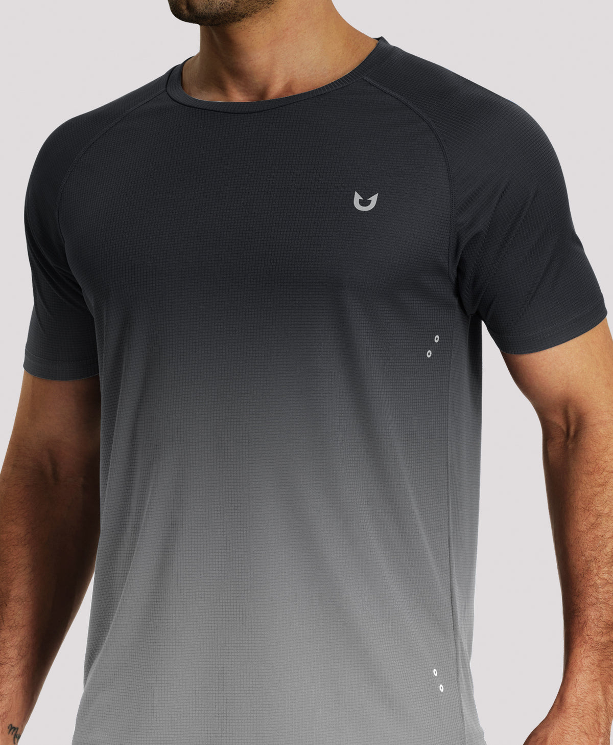 
Men's VaporGrid Performance Tee Breathable Gym & Workout T-Shirts — GRADIENTBLACKGREY