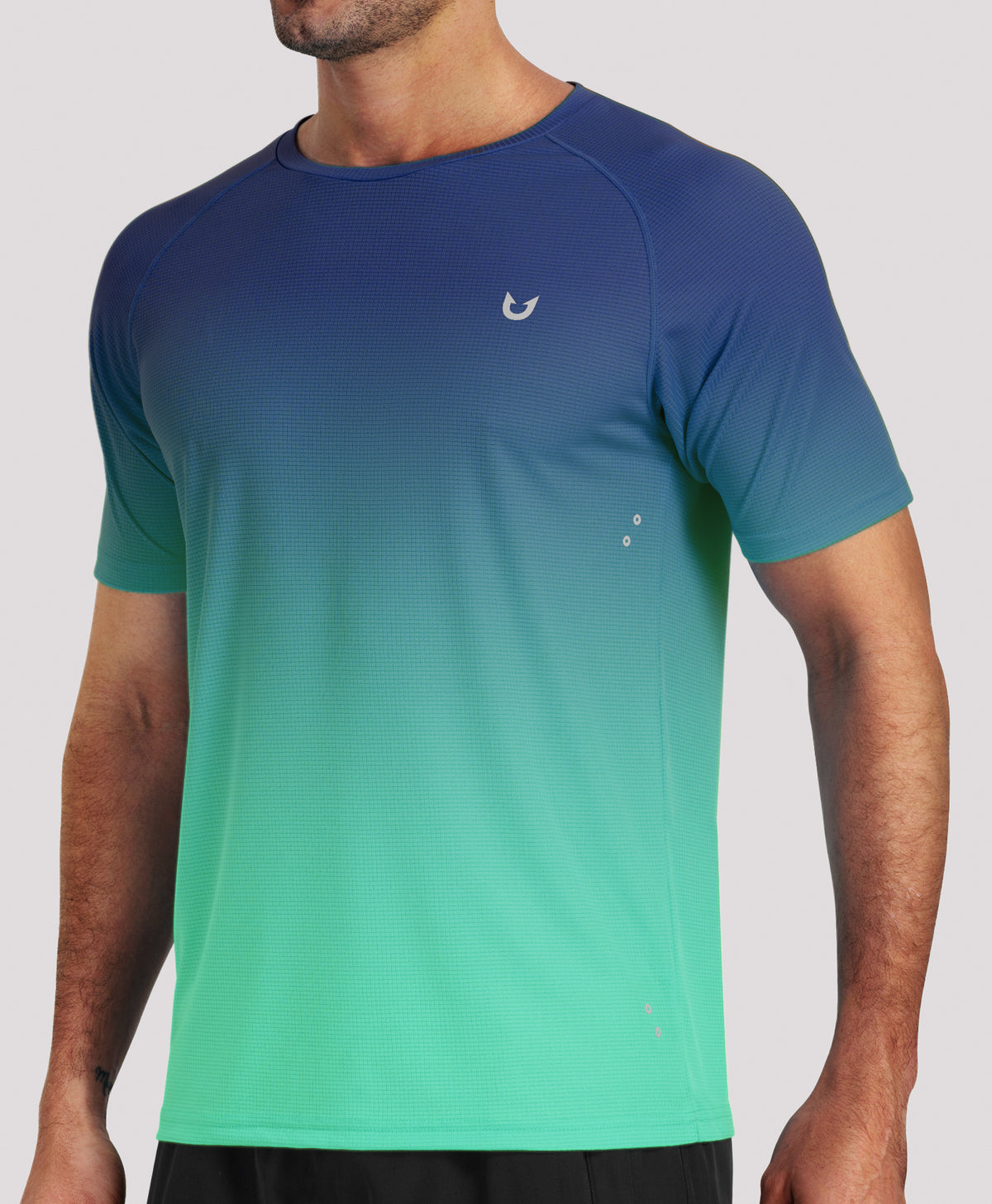 
Men's VaporGrid Performance Tee Breathable Gym & Workout T-Shirts — GRADIENTLOTUSGREEN