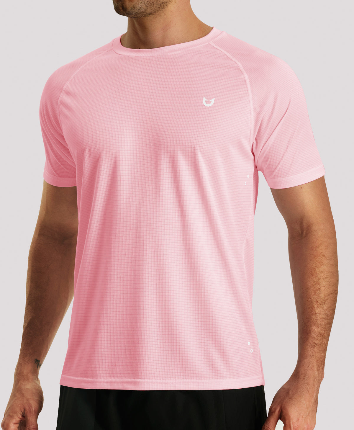 
Men's VaporGrid Performance Tee Breathable Gym & Workout T-Shirts — LIGHTPINK