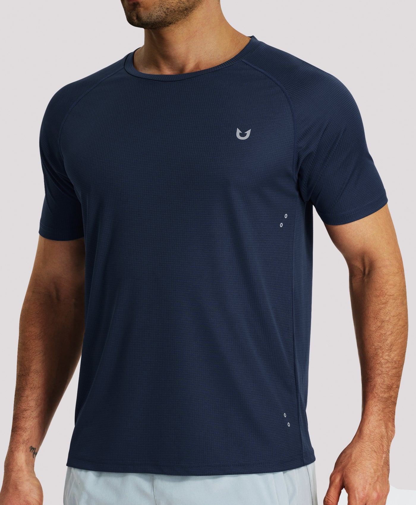 Northyard Men's VaporGrid™ Performance Tee Breathable Gym & Workout T-Shirts #color_navy