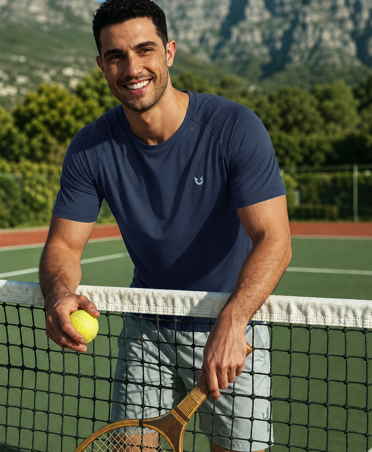 
Men's VaporGrid Performance Tee Breathable Gym & Workout T-Shirts — navy