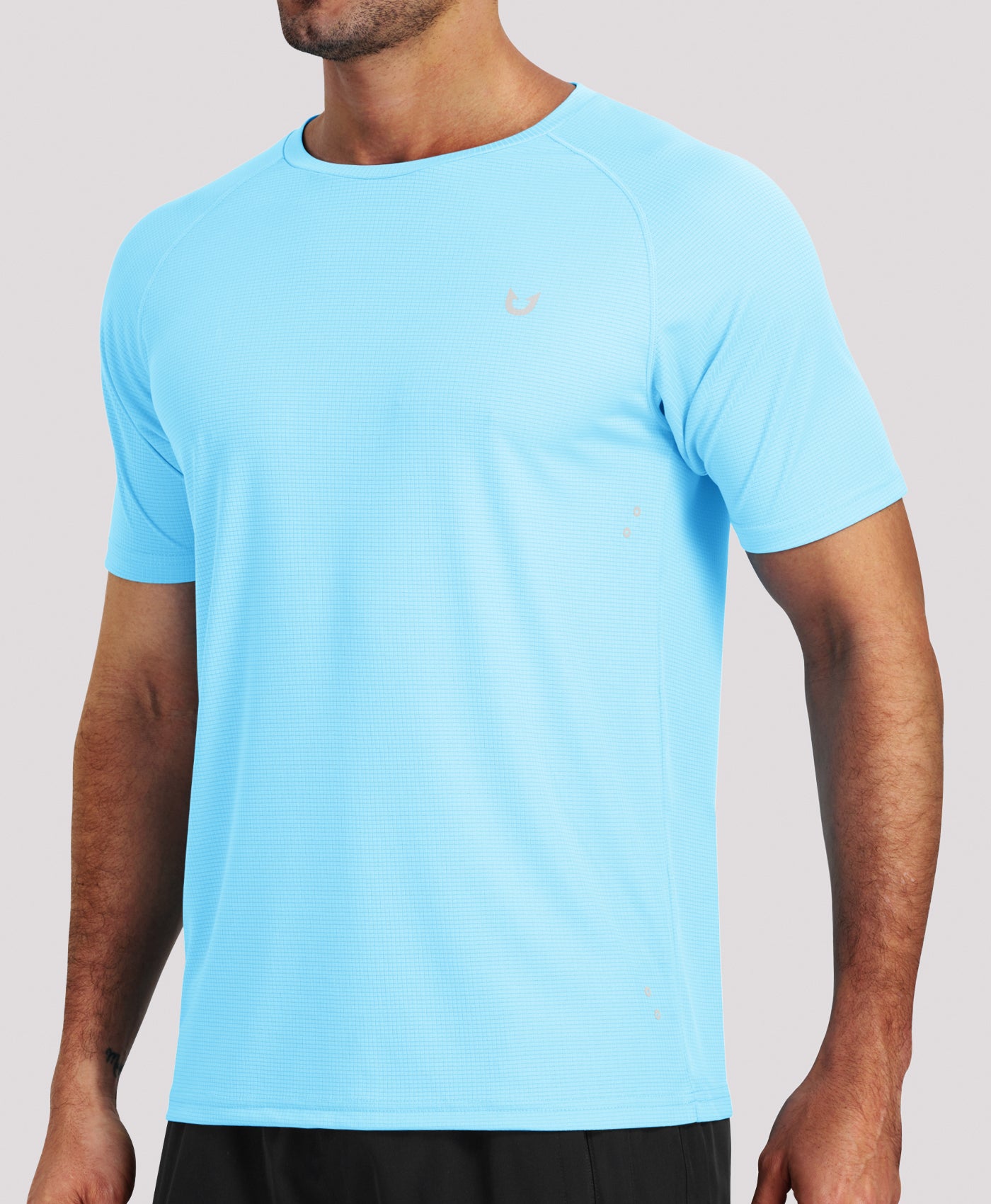Northyard Men's VaporGrid™ Performance Tee Breathable Gym & Workout T-Shirts #color_SKYBLUE