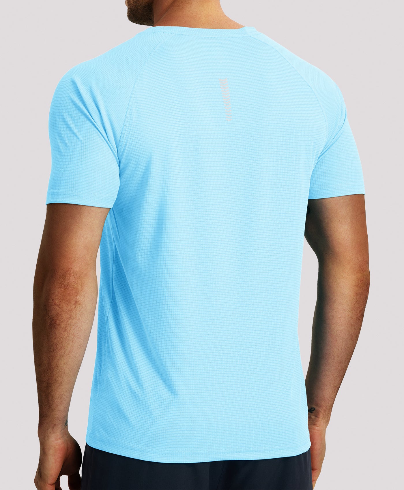 Northyard Men's VaporGrid™ Performance Tee Breathable Gym & Workout T-Shirts #color_SKYBLUE