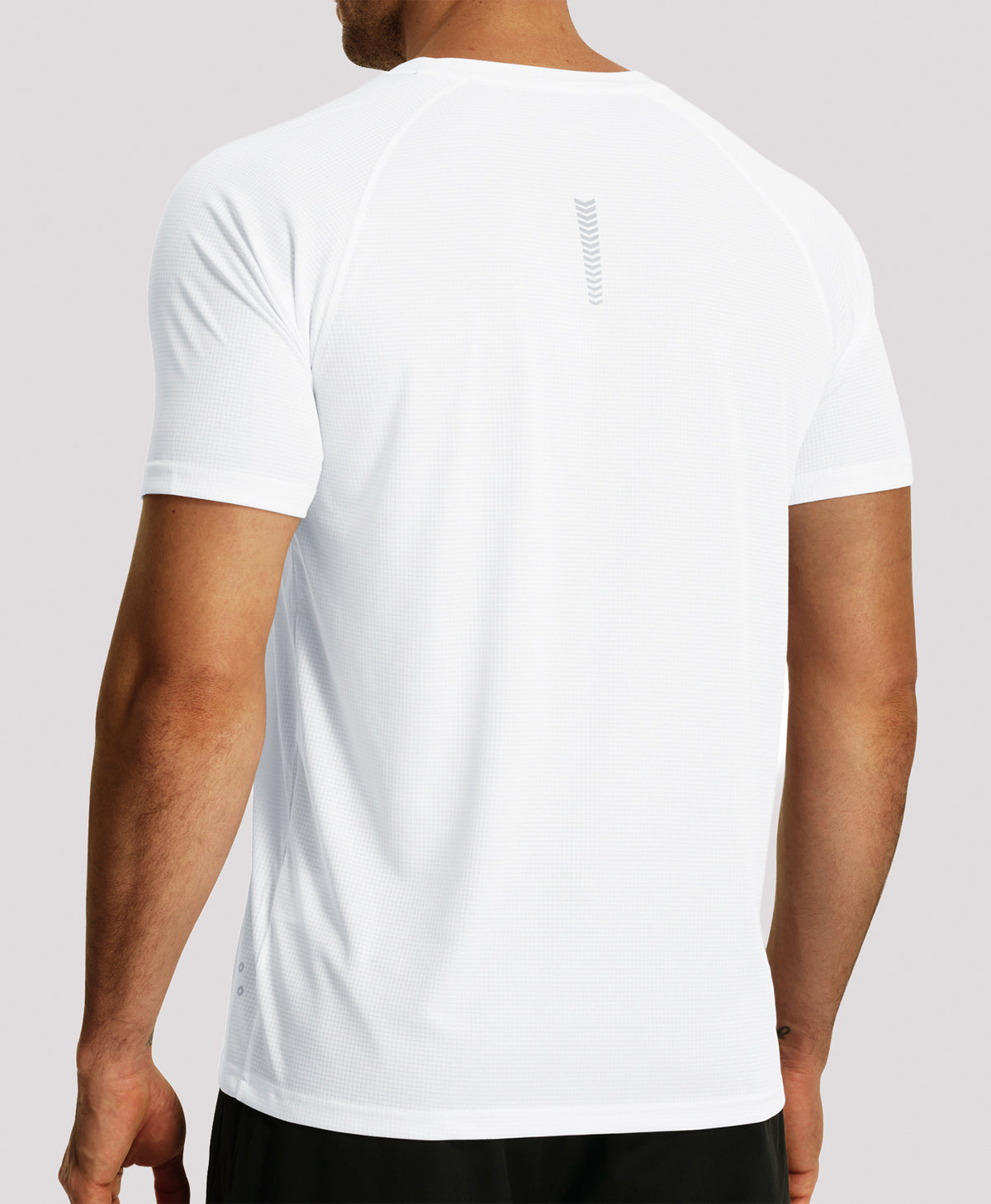 
Men's VaporGrid Performance Tee Breathable Gym & Workout T-Shirts — WHITE