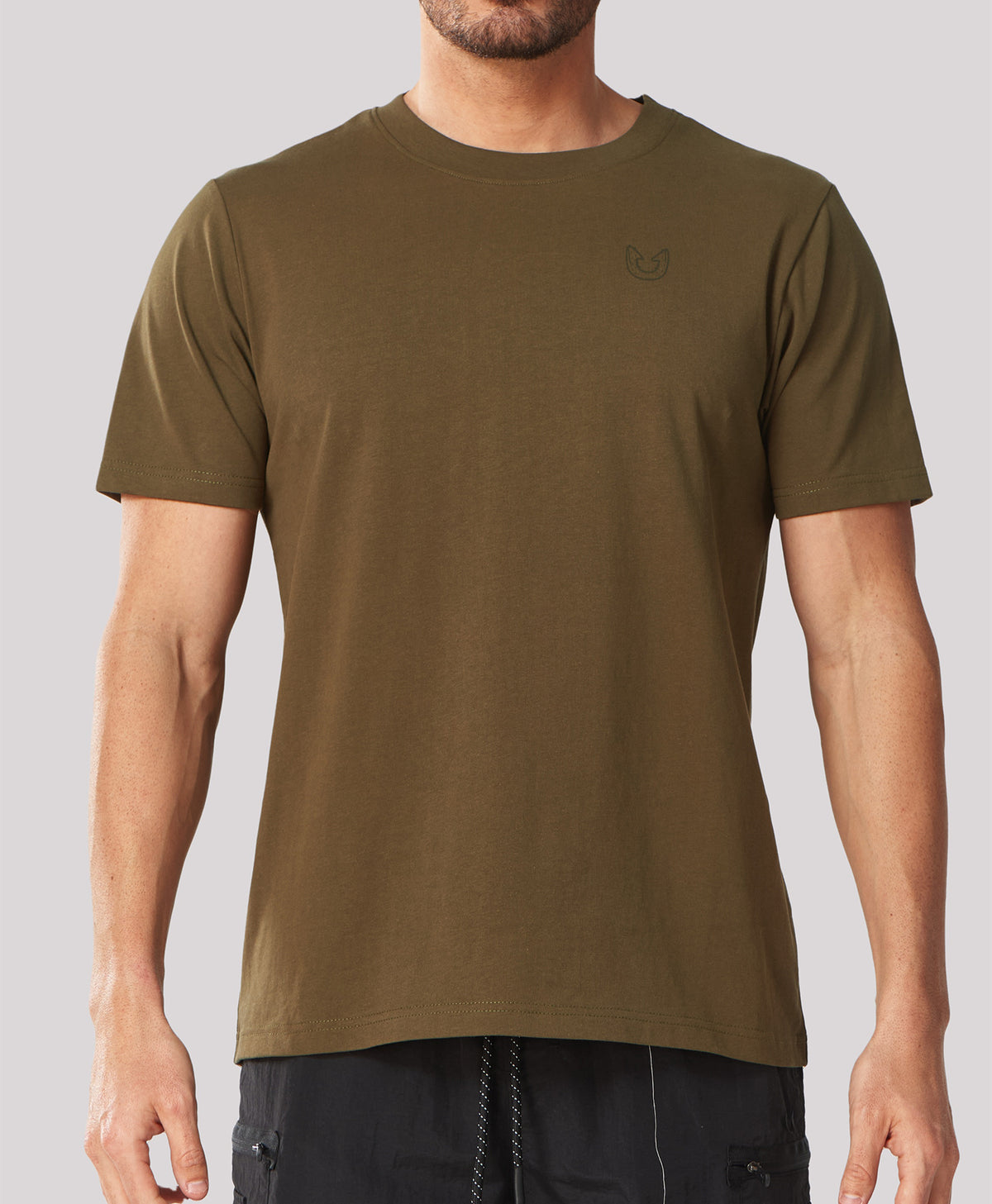 
Men's Soft 100% Cotton Graphic T-Shirts — Army Green