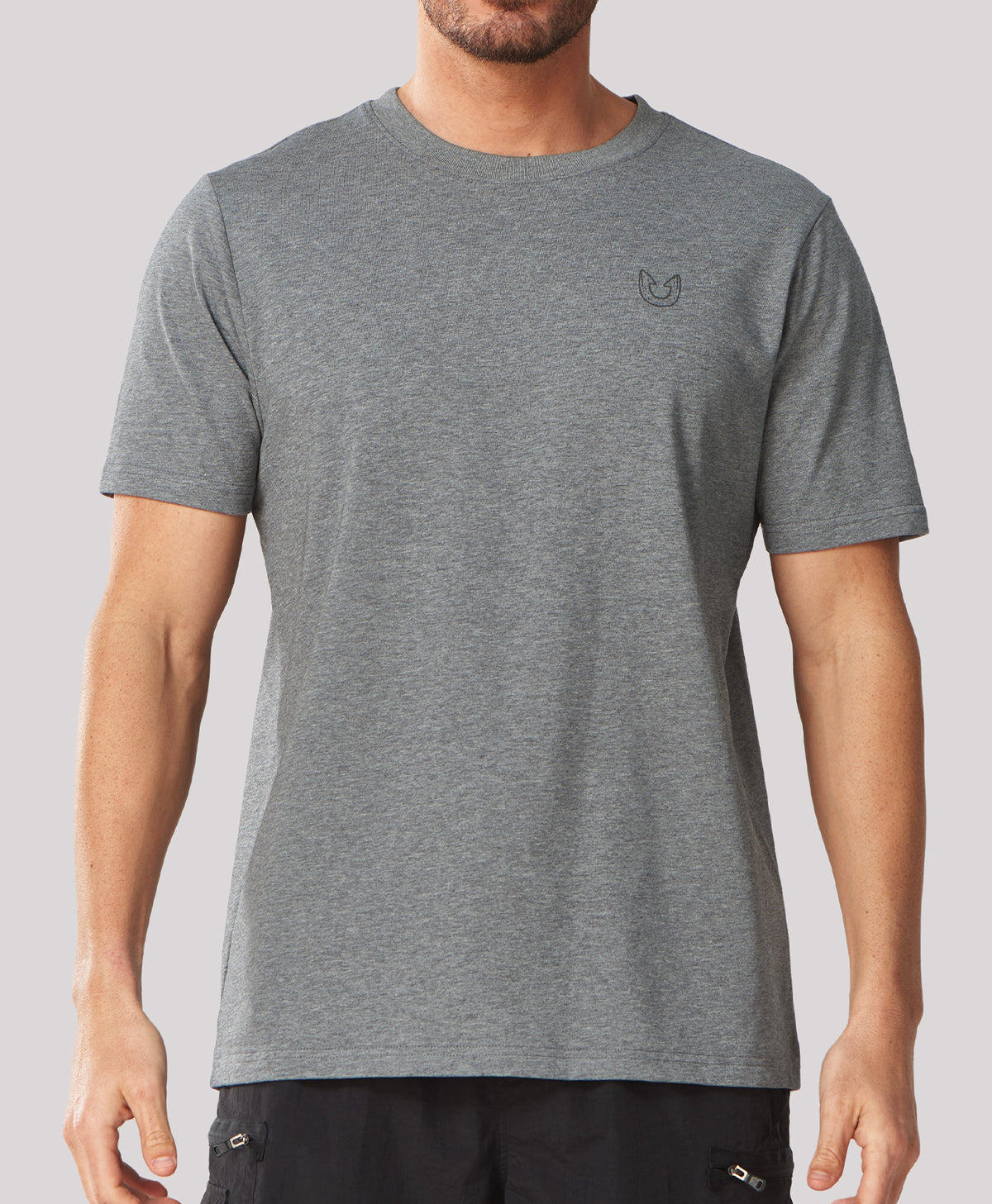 
Men's Soft 100% Cotton Graphic T-Shirts — Smoke Heather
