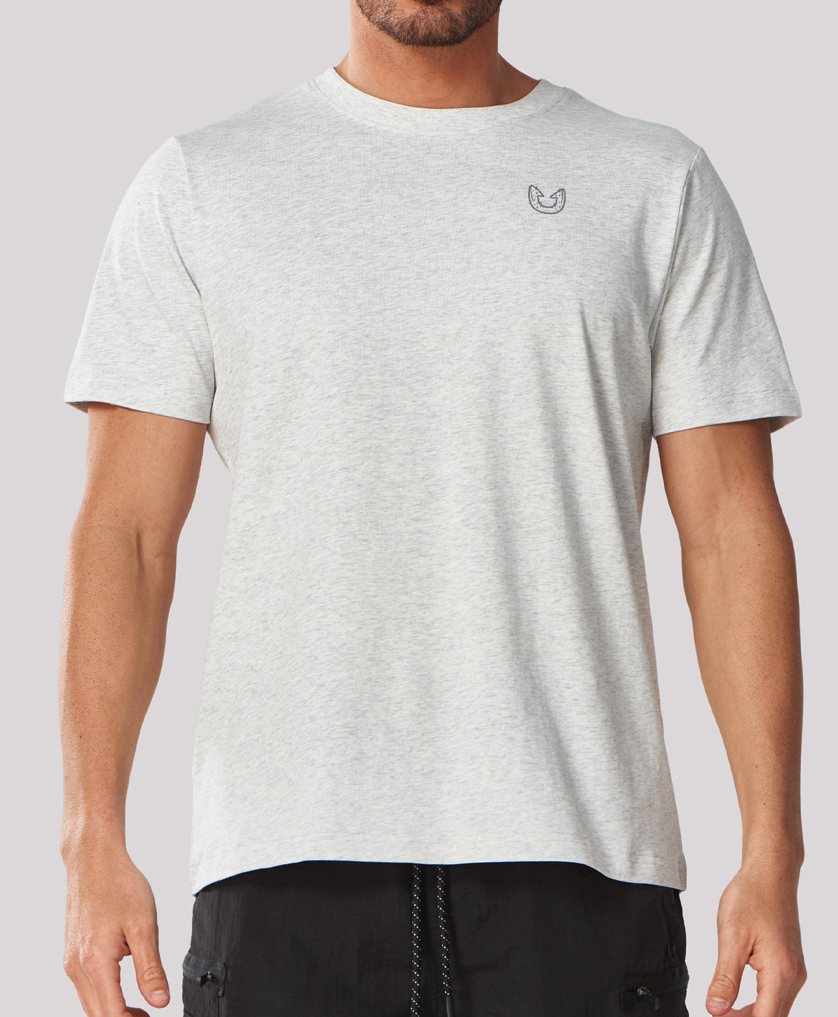 
Men's Soft 100% Cotton Graphic T-Shirts — Off-White Heather