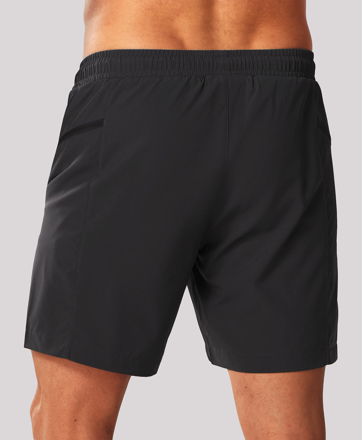 
Men's 2-in-1 High-Stretch 7" Swim Trunks with Pockets — BLACK
