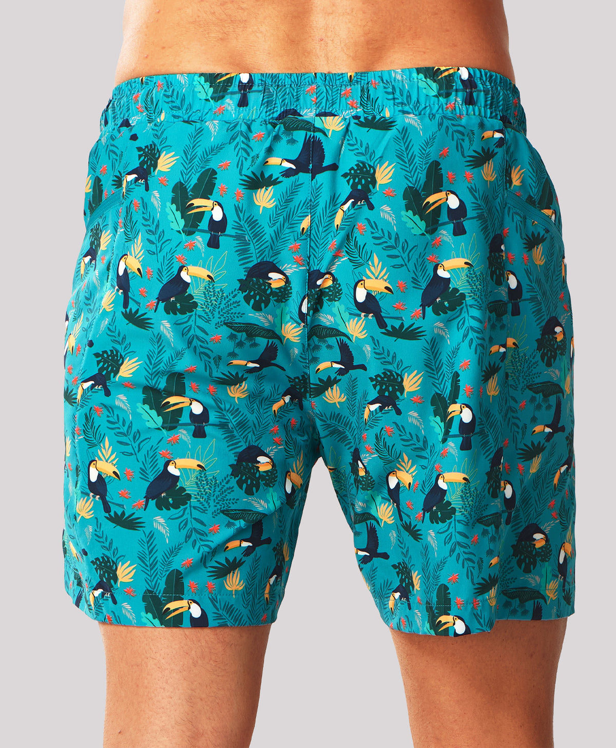 
Men's 2-in-1 High-Stretch 7" Swim Trunks with Pockets — TOUCAN