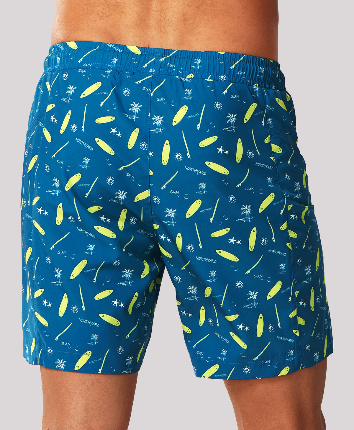 
Men's 2-in-1 High-Stretch 7" Swim Trunks with Pockets — BLUESURFBOARD