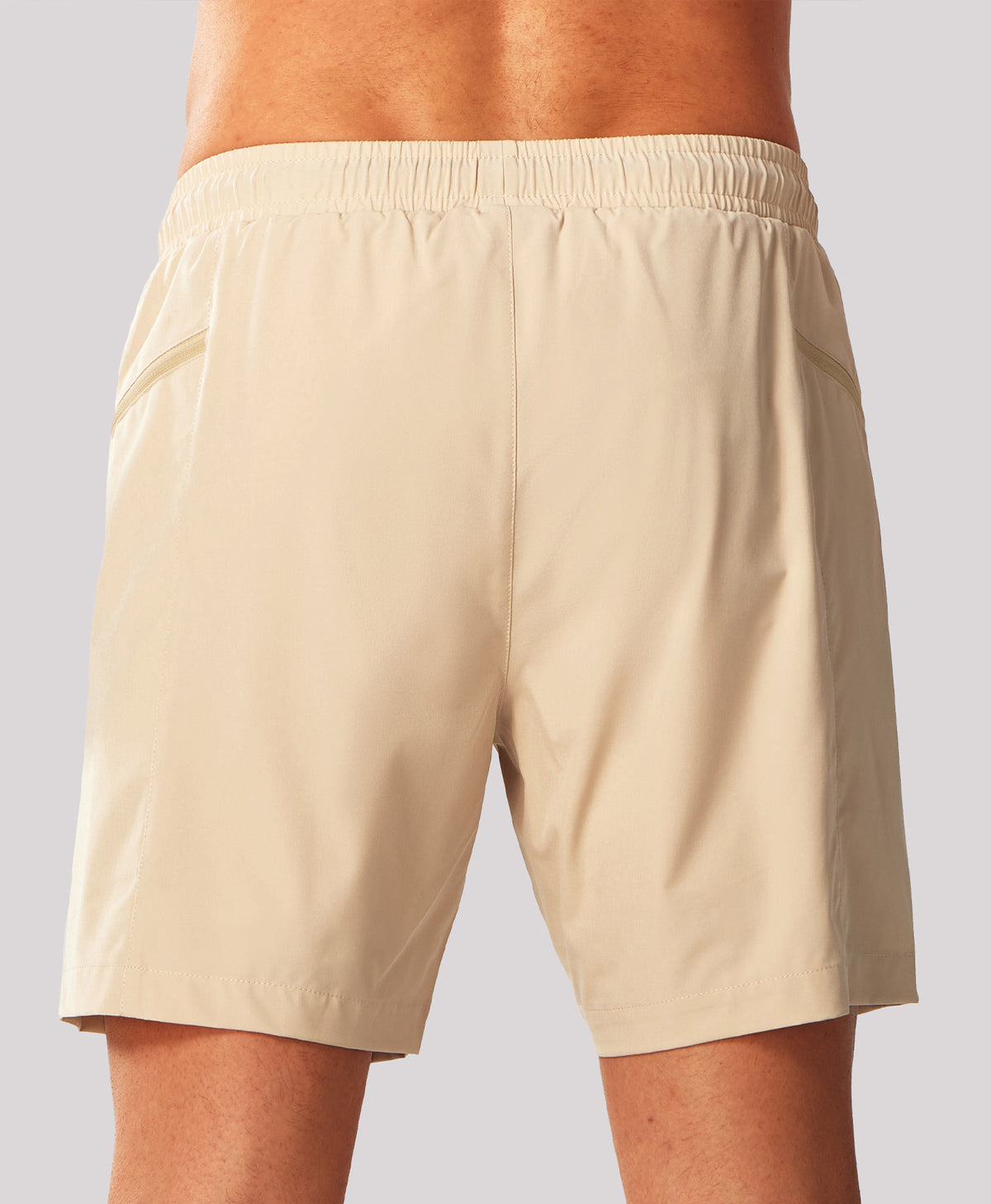 
Men's 2-in-1 High-Stretch 7" Swim Trunks with Pockets — KHAKI
