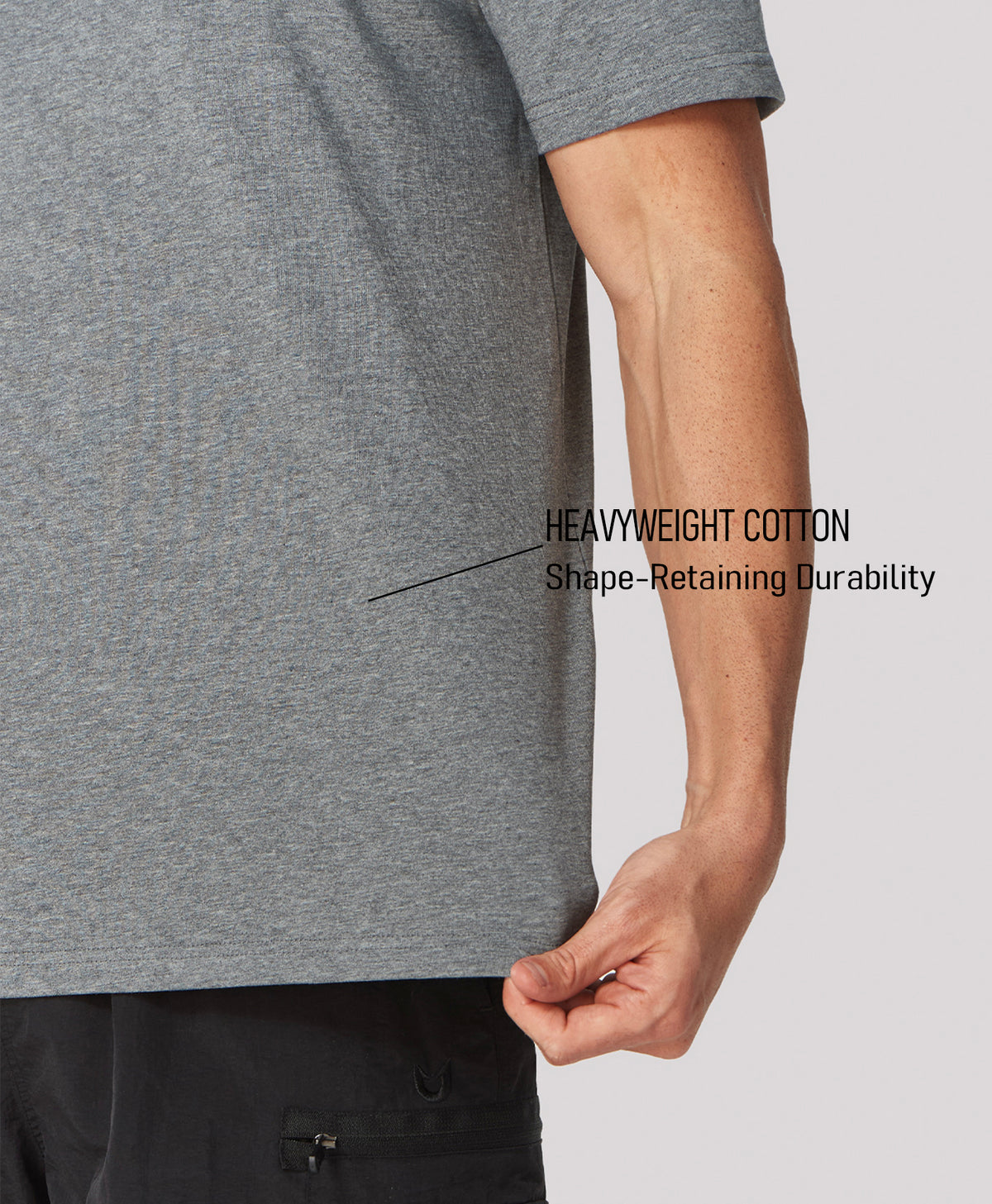 
Men's Soft 100% Cotton Graphic T-Shirts — Smoke Heather