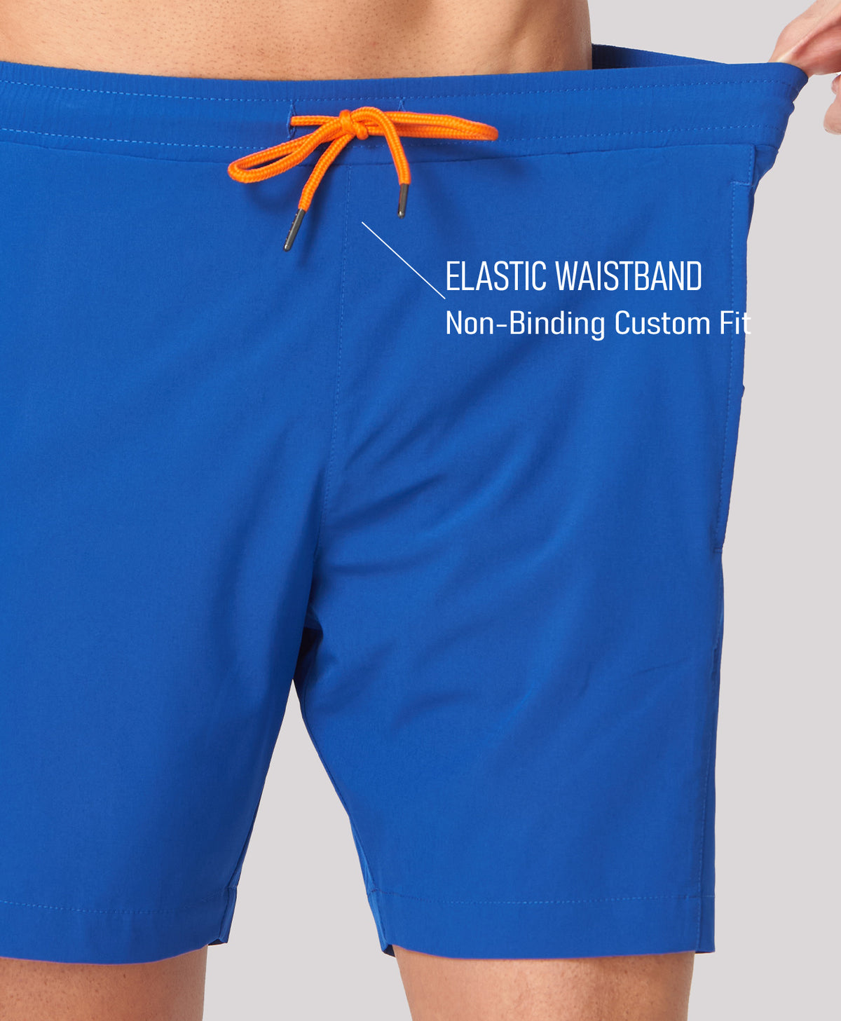 
Men's 2-in-1 High-Stretch 7" Swim Trunks with Pockets — BLUE