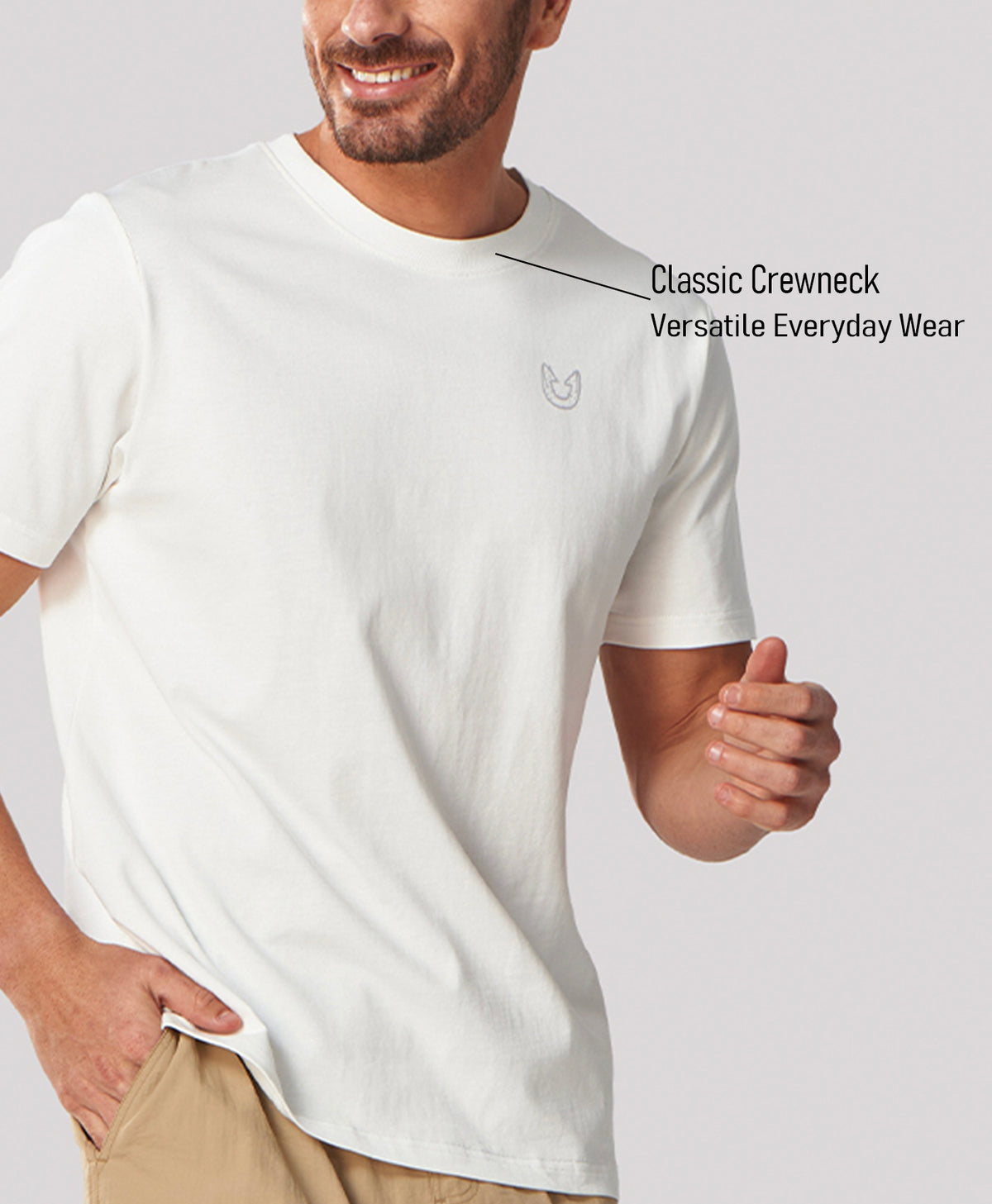 
Men's Soft 100% Cotton Graphic T-Shirts — White