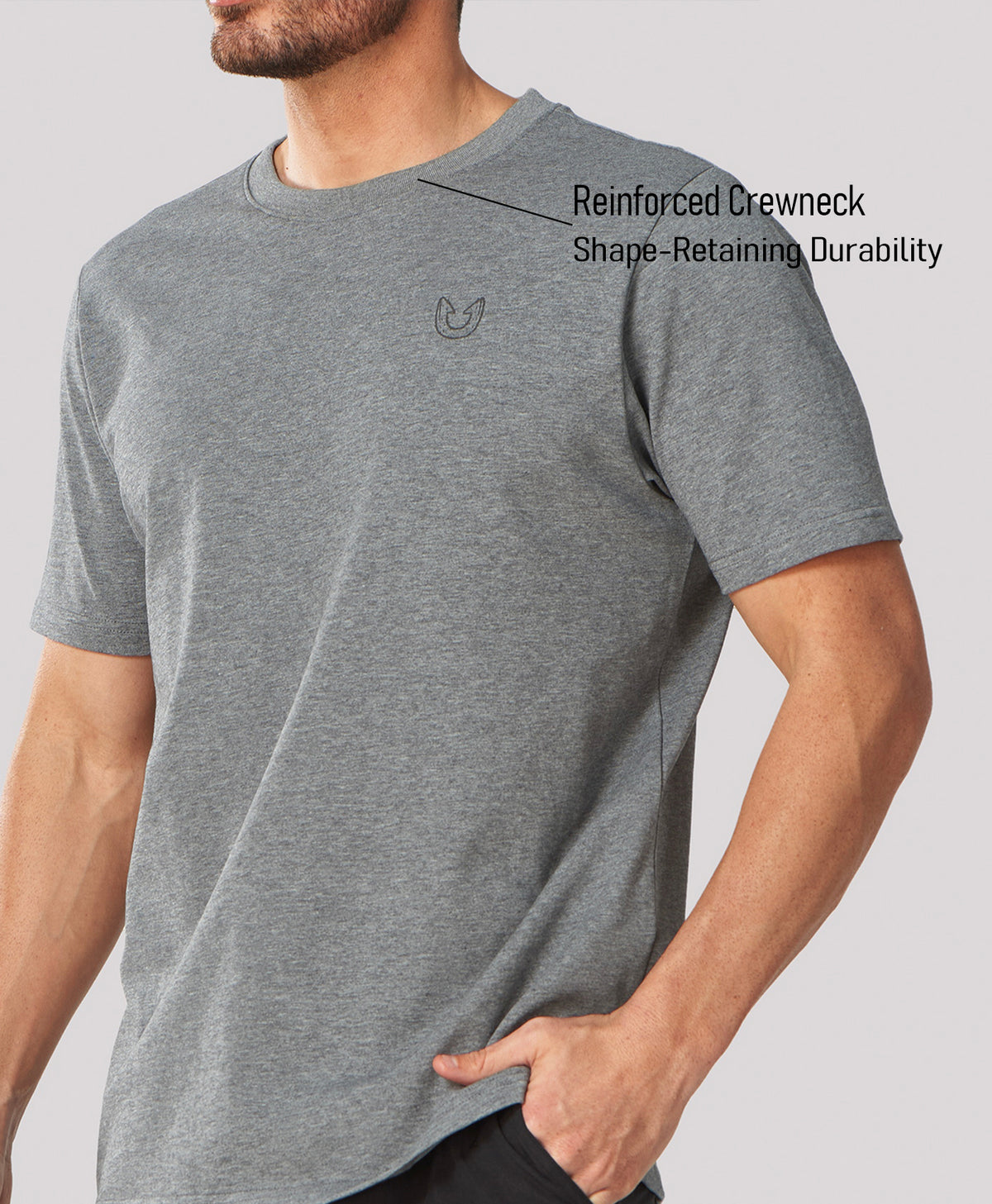 
Men's Soft 100% Cotton Graphic T-Shirts — Smoke Heather