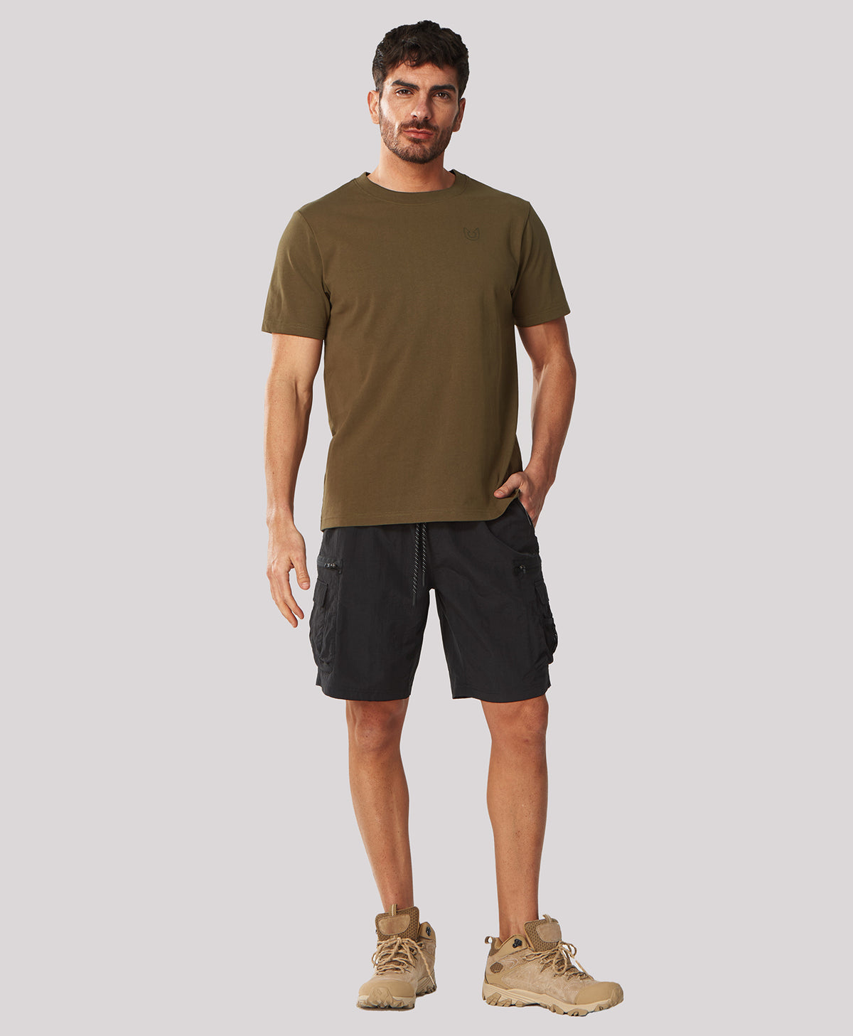 
Men's Soft 100% Cotton Graphic T-Shirts — Army Green