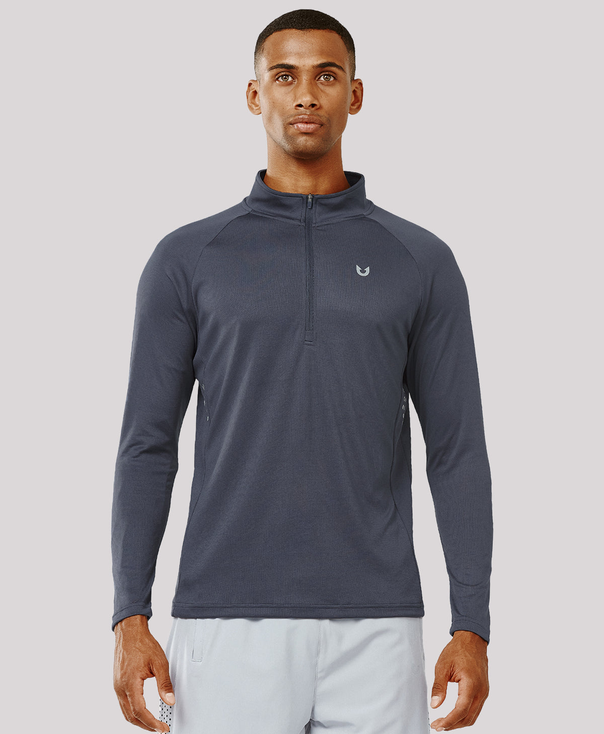 
Men's 1/4 Zip Athletic Pullover Shirts Lightweight — Dark Grey
