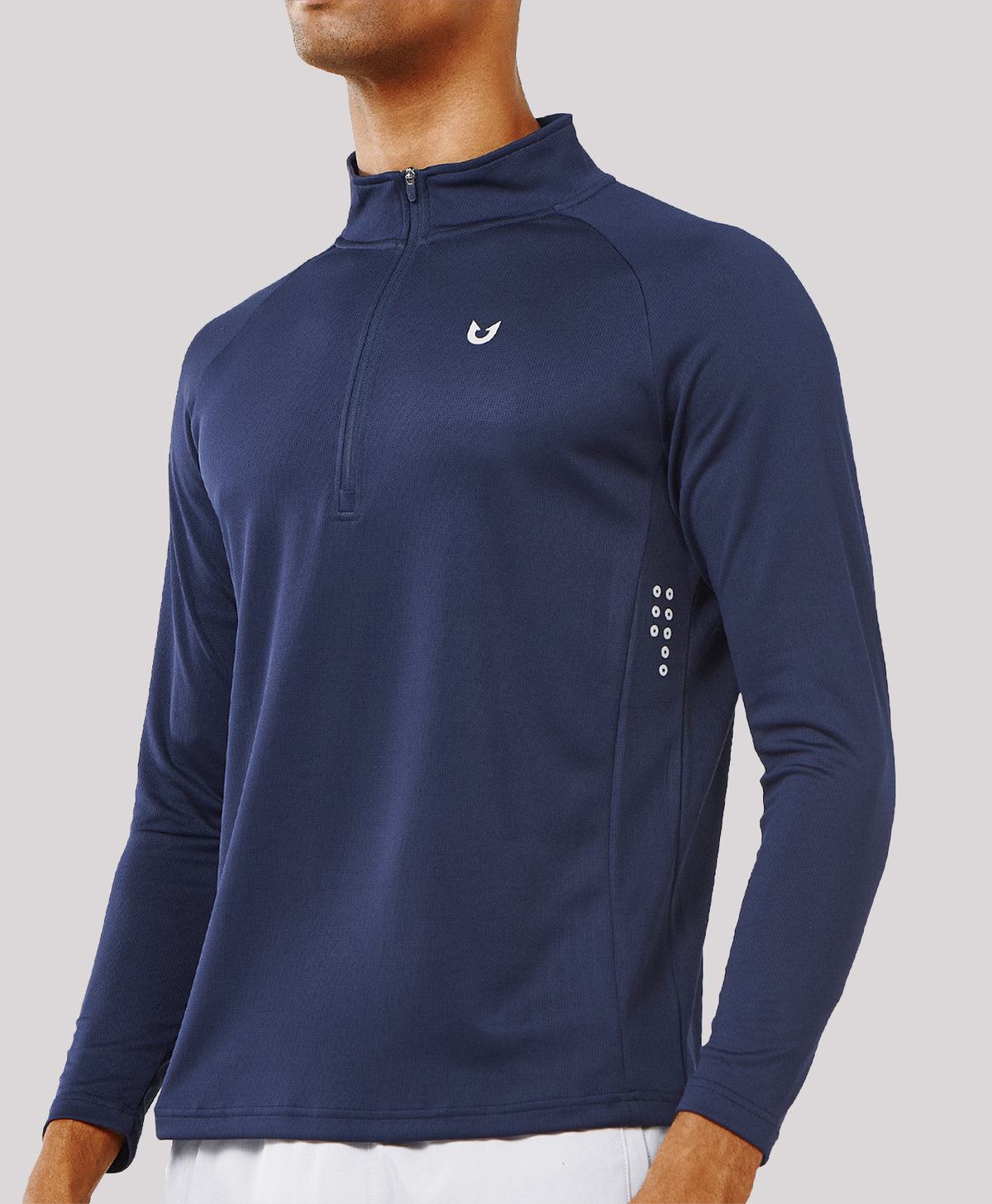 
Men's 1/4 Zip Athletic Pullover Shirts Lightweight — Navy