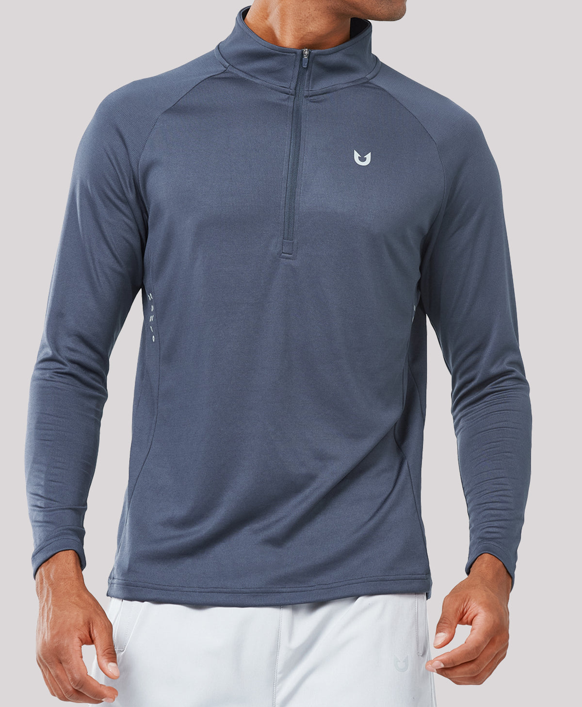 
Men's 1/4 Zip Athletic Pullover Shirts Lightweight — Cool Grey