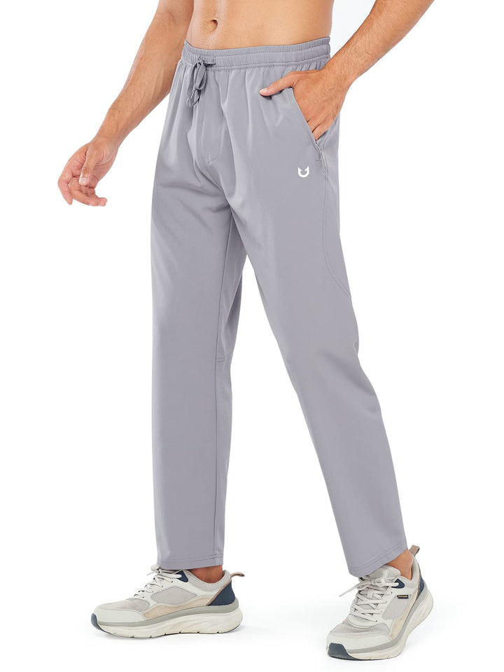 Northyard Men's Stone Athletic Works Sweatpants Lightweight with Pockets for Gym Track