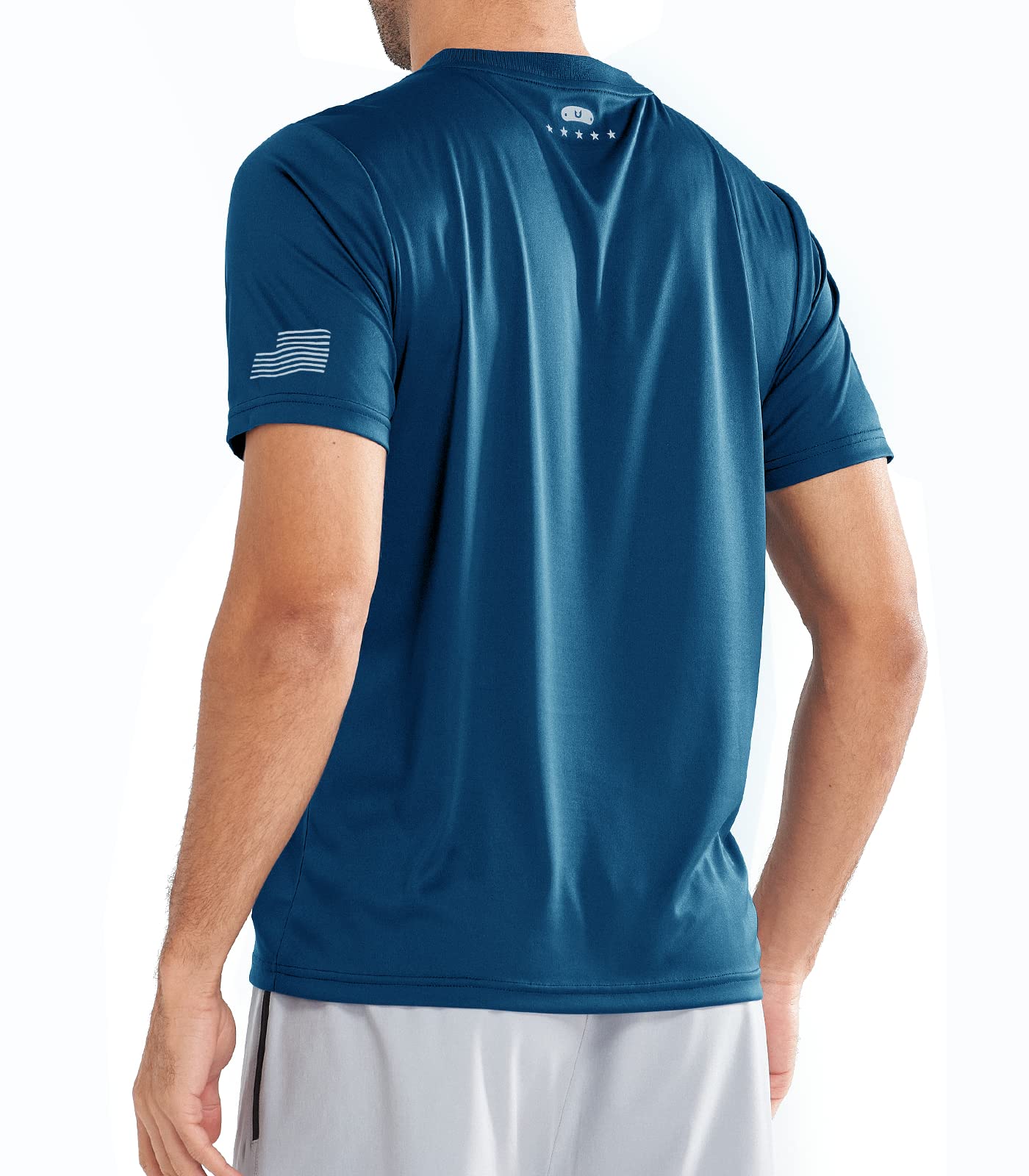 Men's Athletic Running T-Shirts Short Sleeve Workout Dry fit Gym Sport