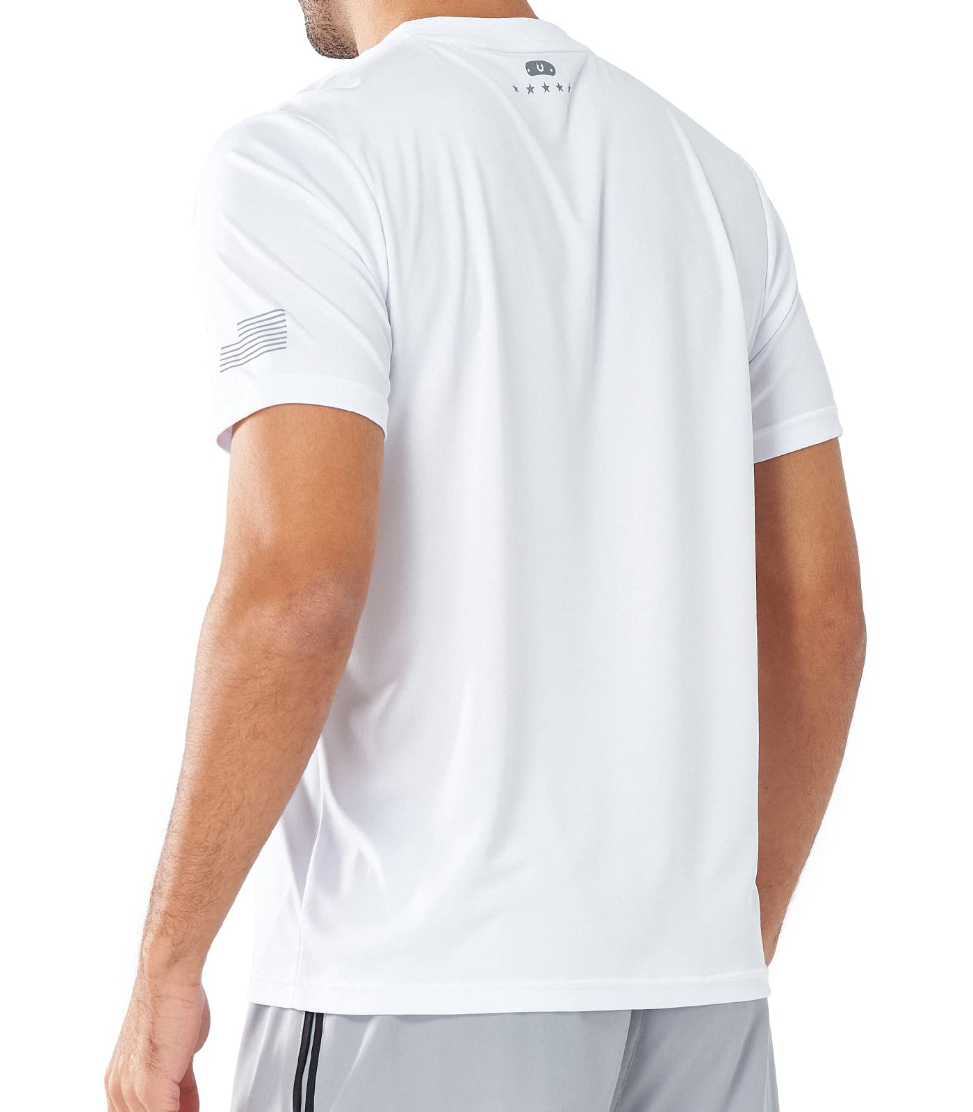 Men's Athletic Running T-Shirts Short Sleeve Workout Dry fit Gym Sport