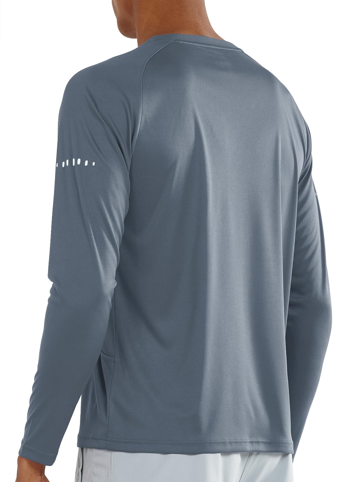 Men's Lightweight Long Sleeve Running Shirts Fishing Sun Undershirts
