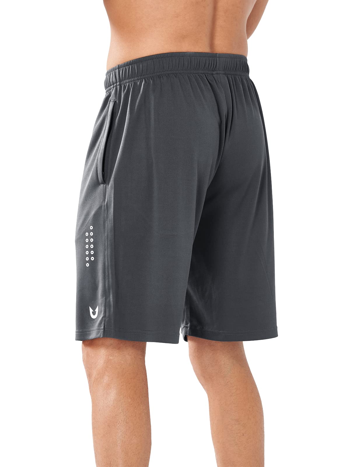 Men's Dark Grey Basketball Shorts Front