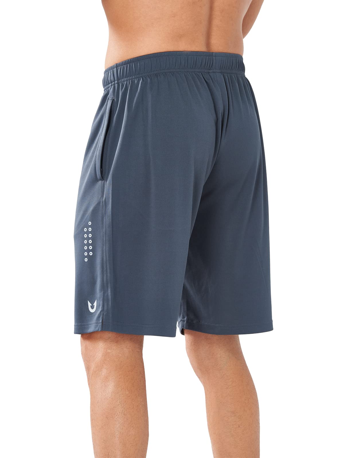 Men's Cool Grey Basketball Shorts Back