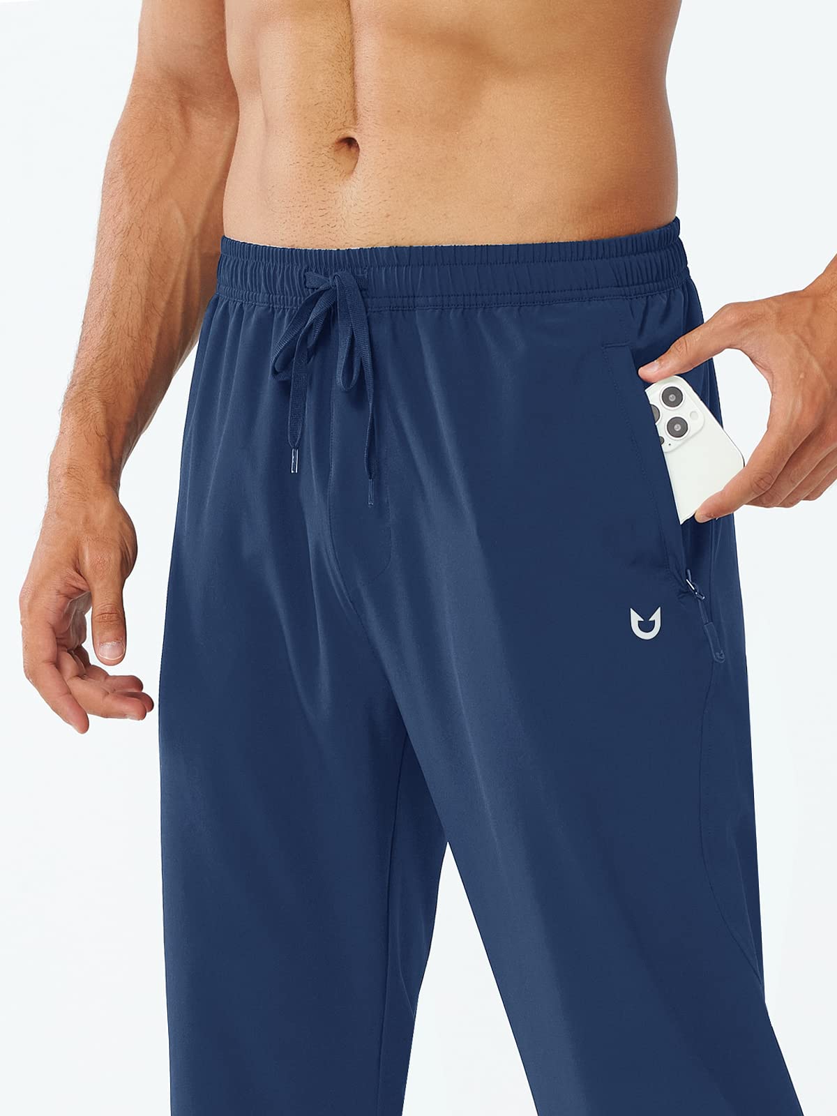 Men's Athletic Works Sweatpants Lightweight with Pockets for Gym Track