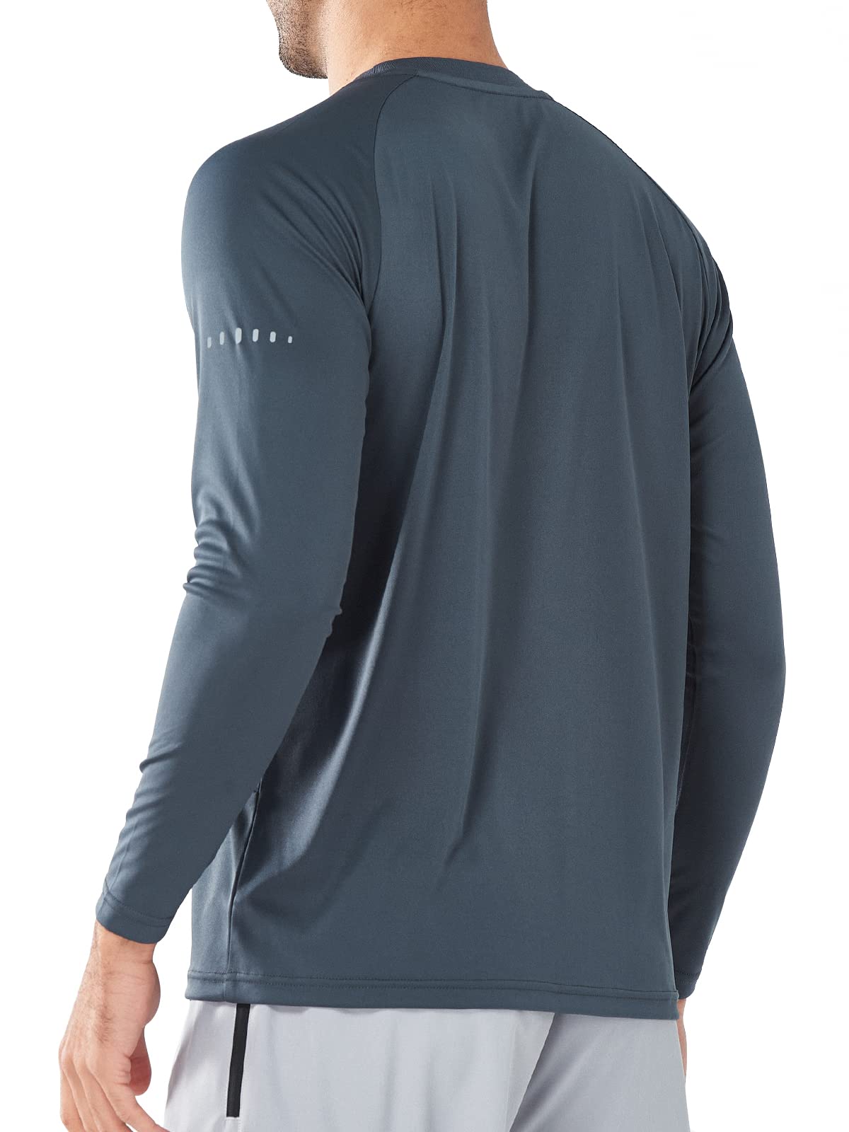 Men's Lightweight Long Sleeve Running Shirts Fishing Sun Undershirts