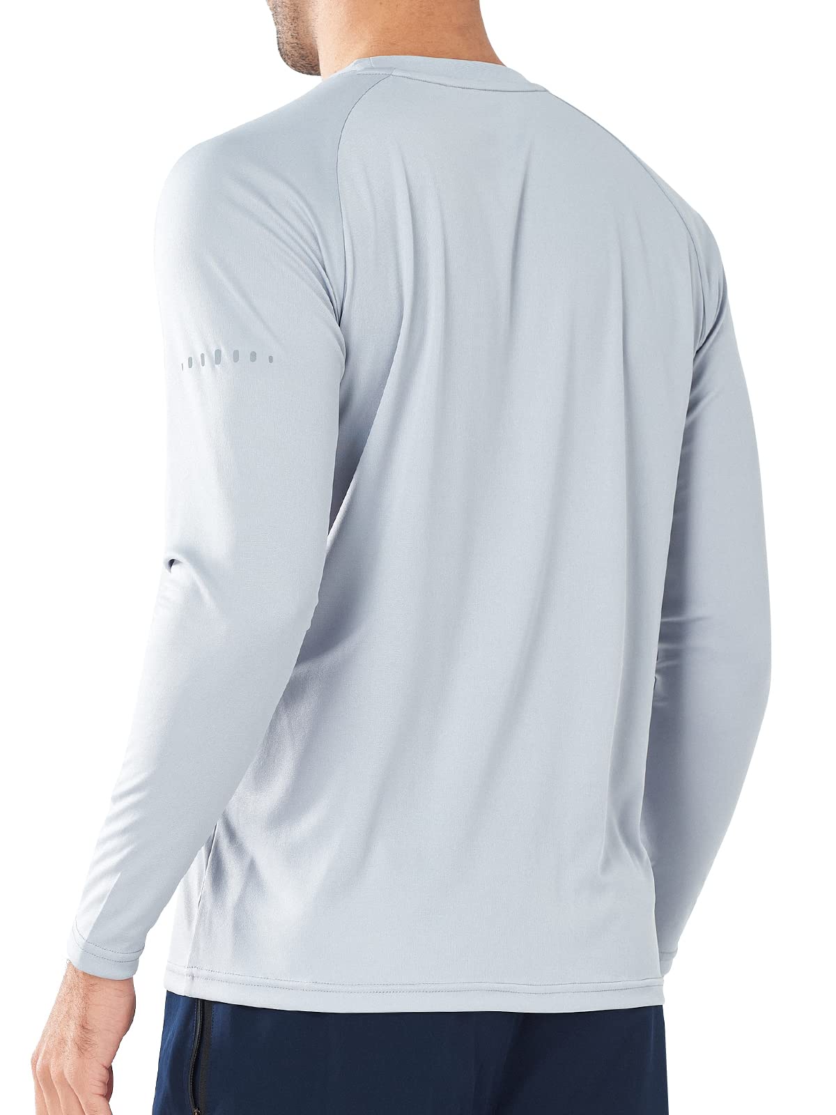 Men's Lightweight Long Sleeve Running Shirts Fishing Sun Undershirts