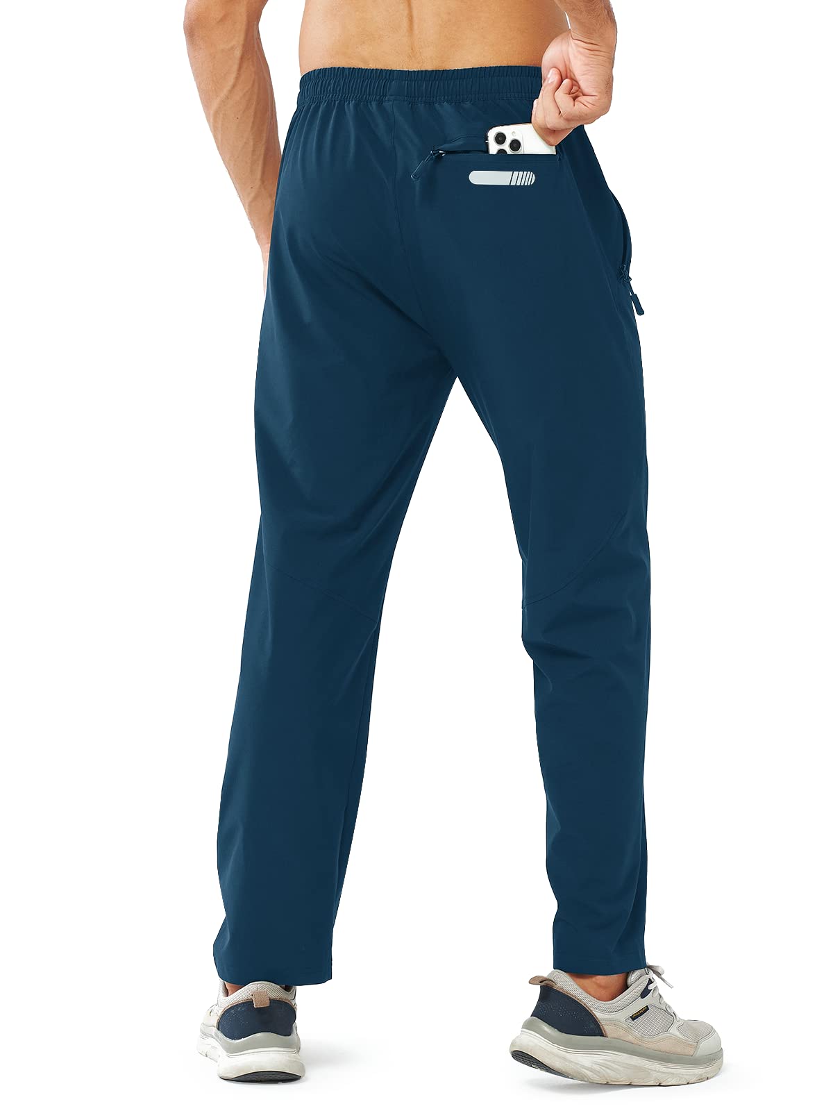 Men's Athletic Works Sweatpants Lightweight with Pockets for Gym Track