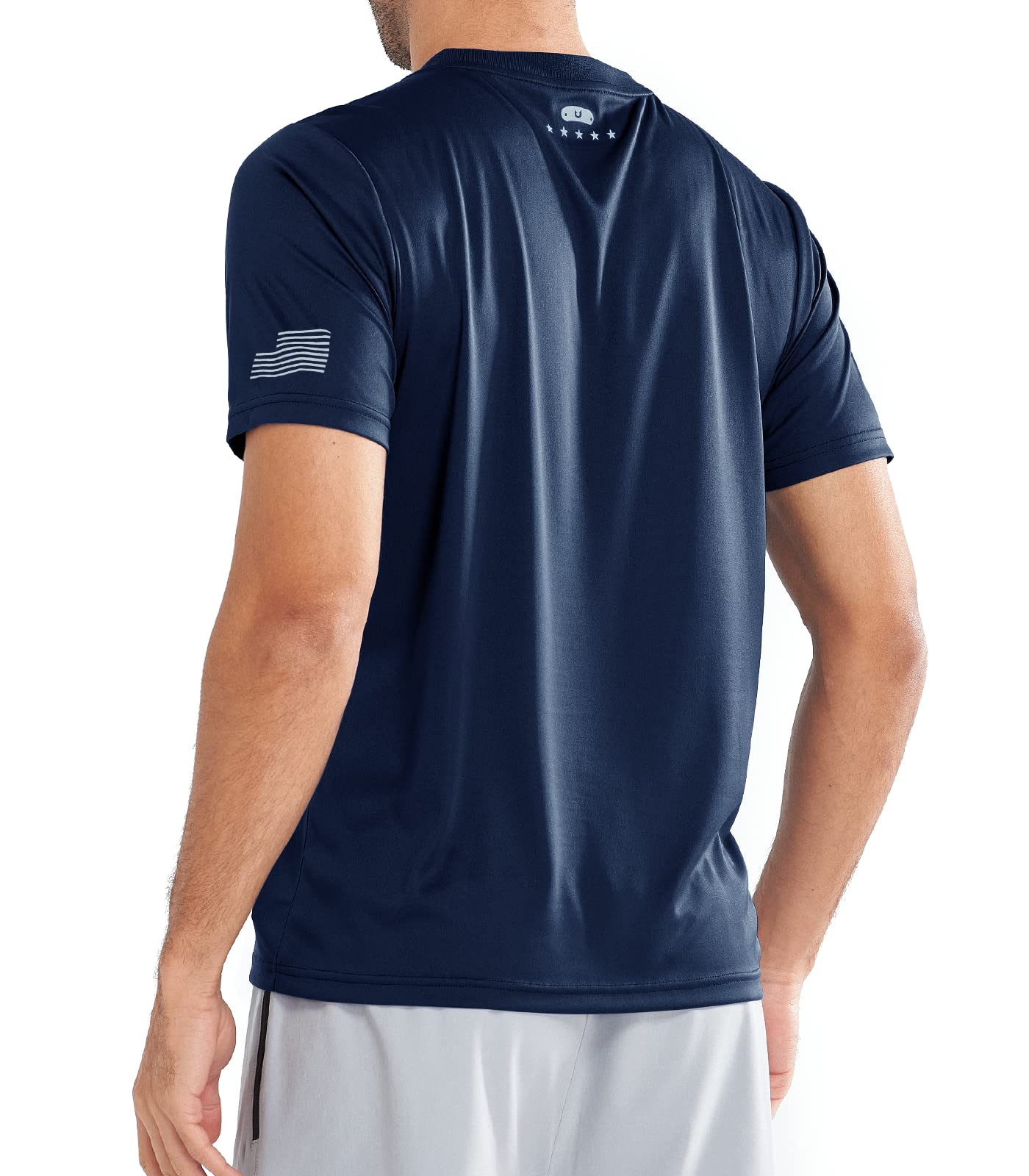 Men's Athletic Running T-Shirts Short Sleeve Workout Dry fit Gym Sport