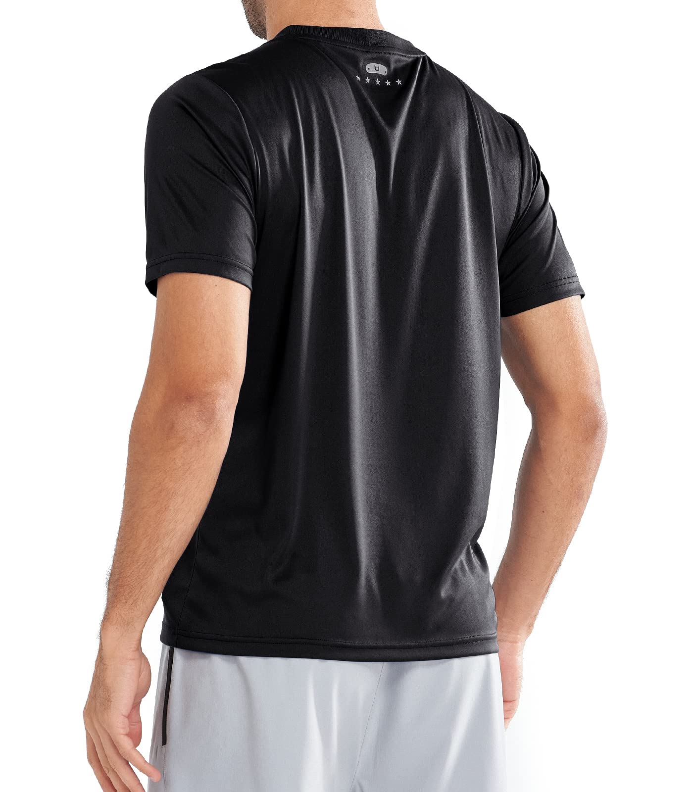 Men's Athletic Running T-Shirts Short Sleeve Workout Dry fit Gym Sport