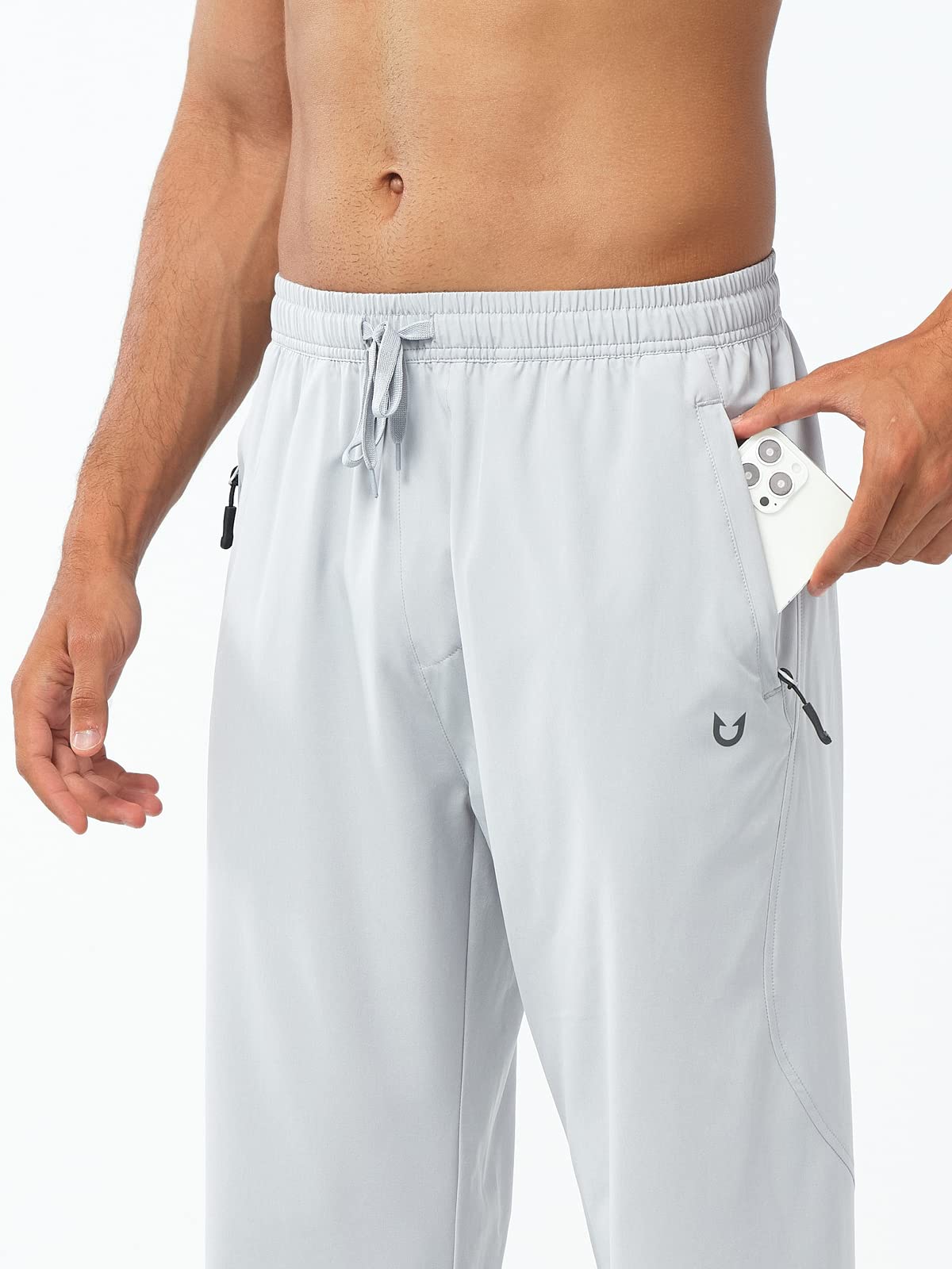 Men's Athletic Works Sweatpants Lightweight with Pockets for Gym Track