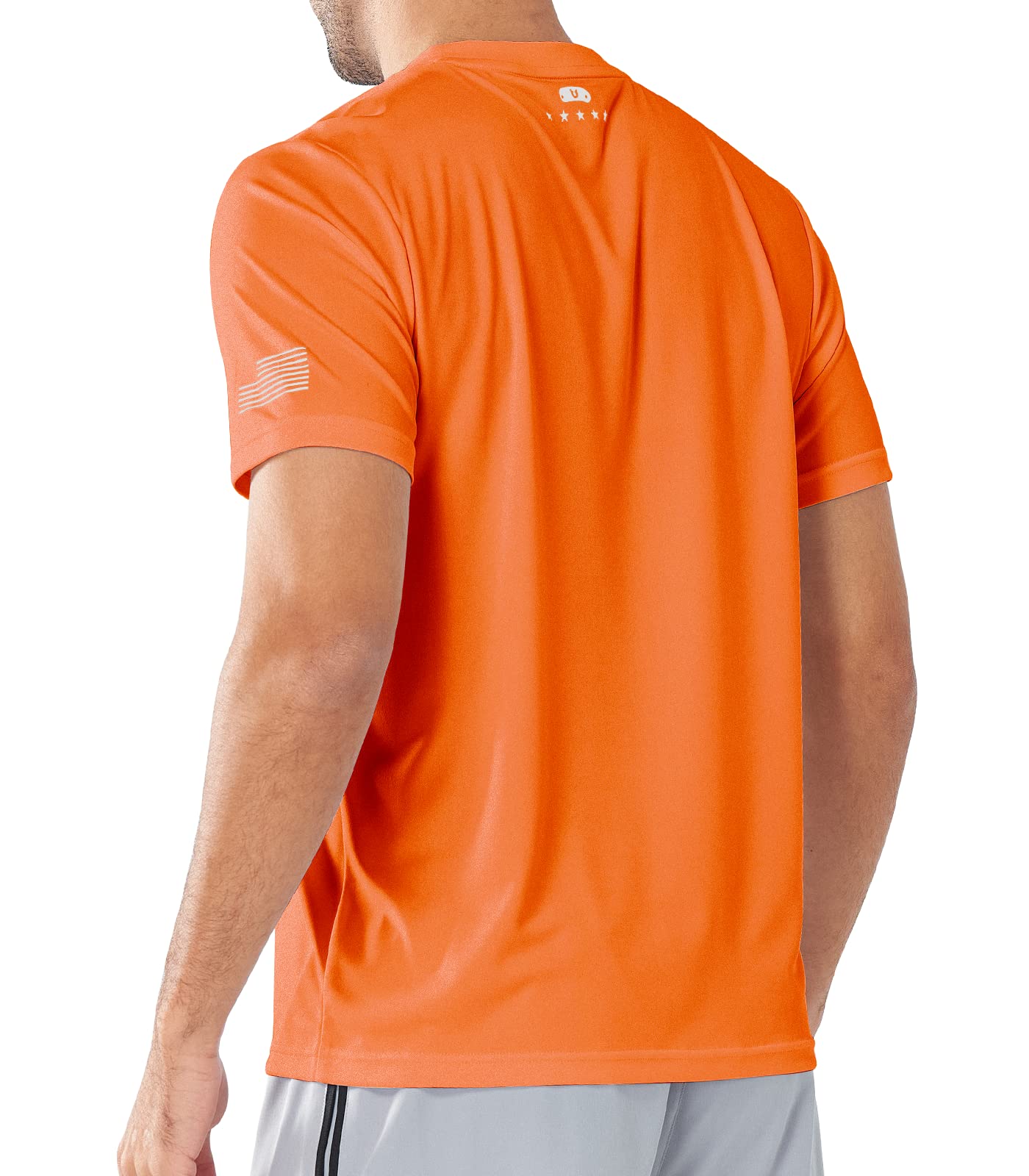 Men's Athletic Running T-Shirts Short Sleeve Workout Dry fit Gym Sport