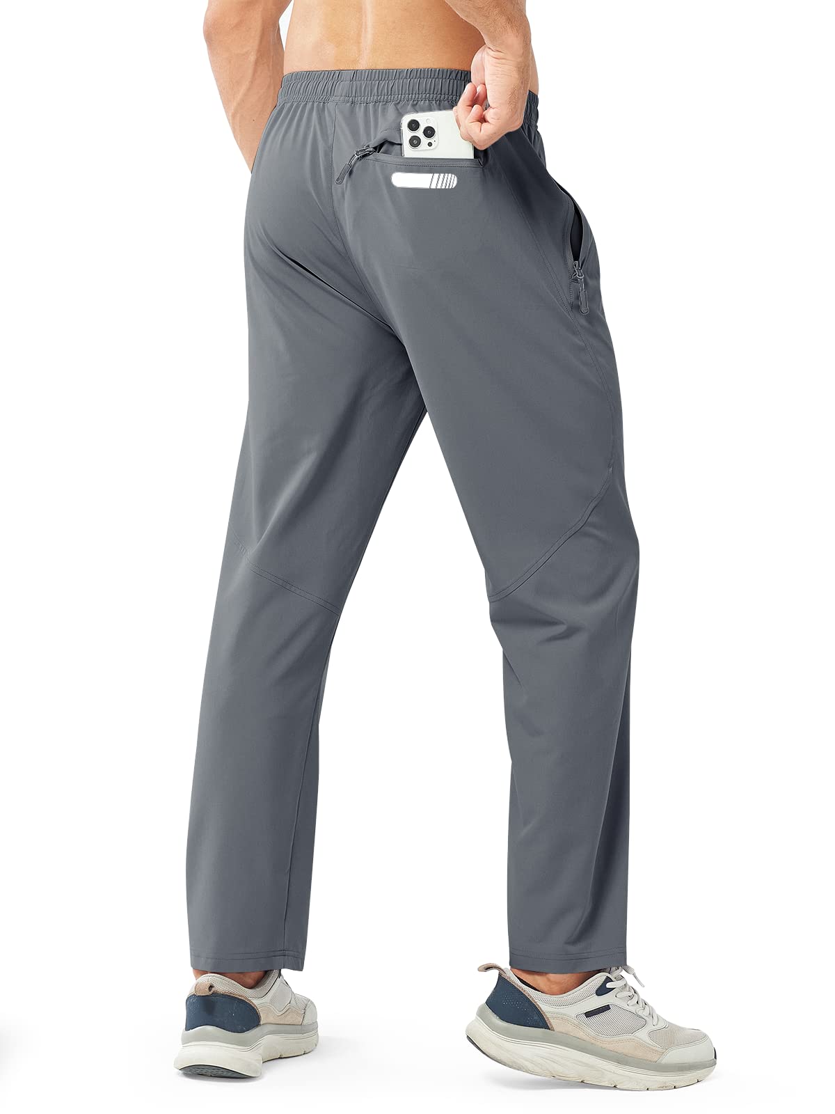 Men's Athletic Works Sweatpants Lightweight with Pockets for Gym Track