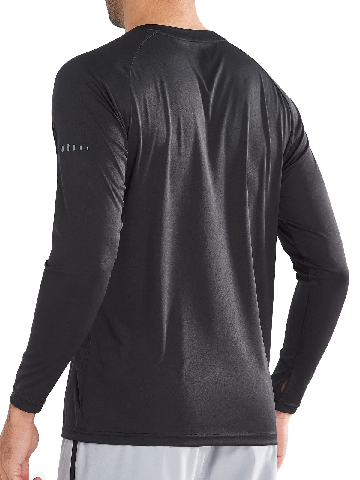 Men's Lightweight Long Sleeve Running Shirts Fishing Sun Undershirts