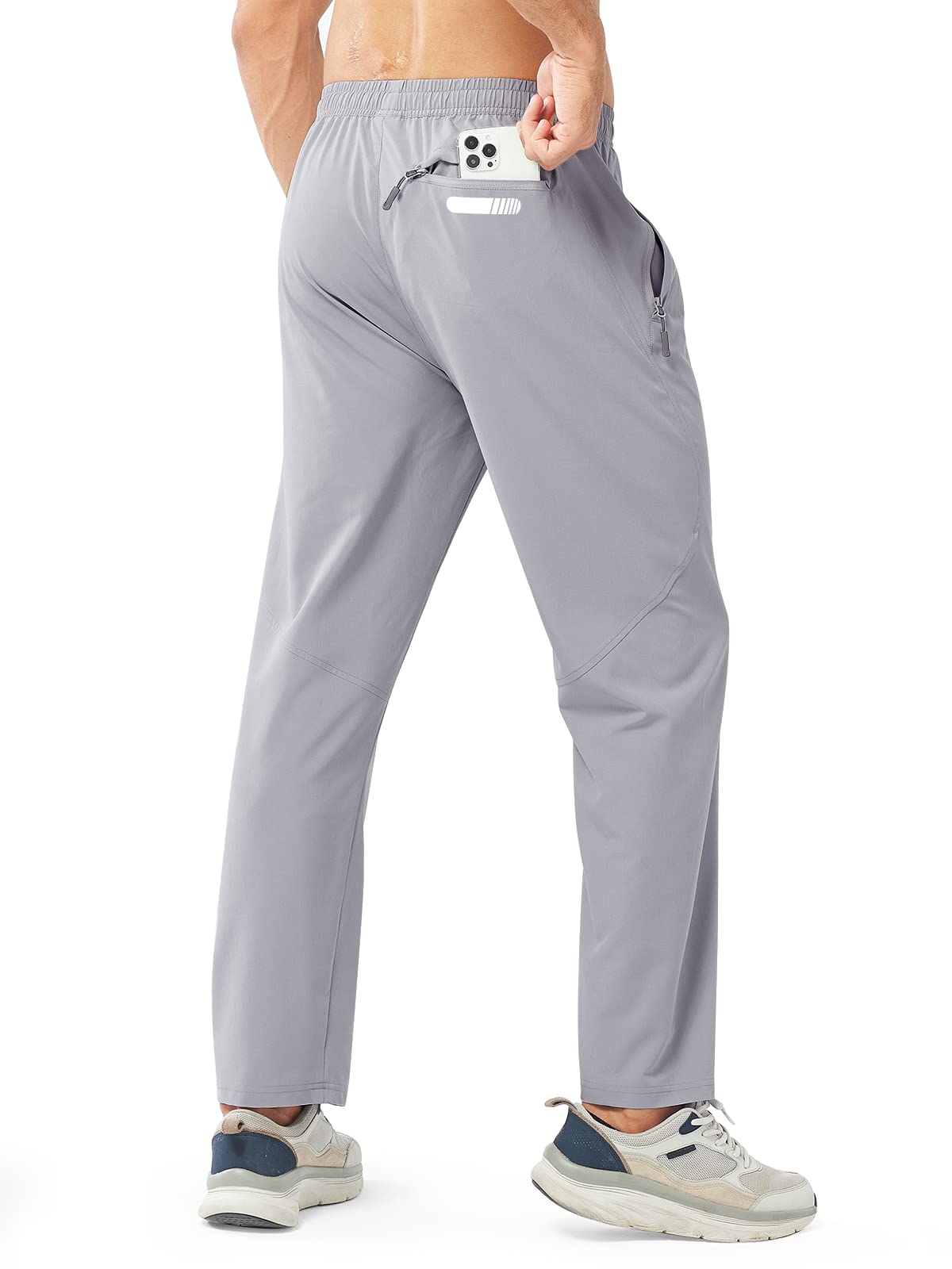 Men's Athletic Works Sweatpants Lightweight with Pockets for Gym Track