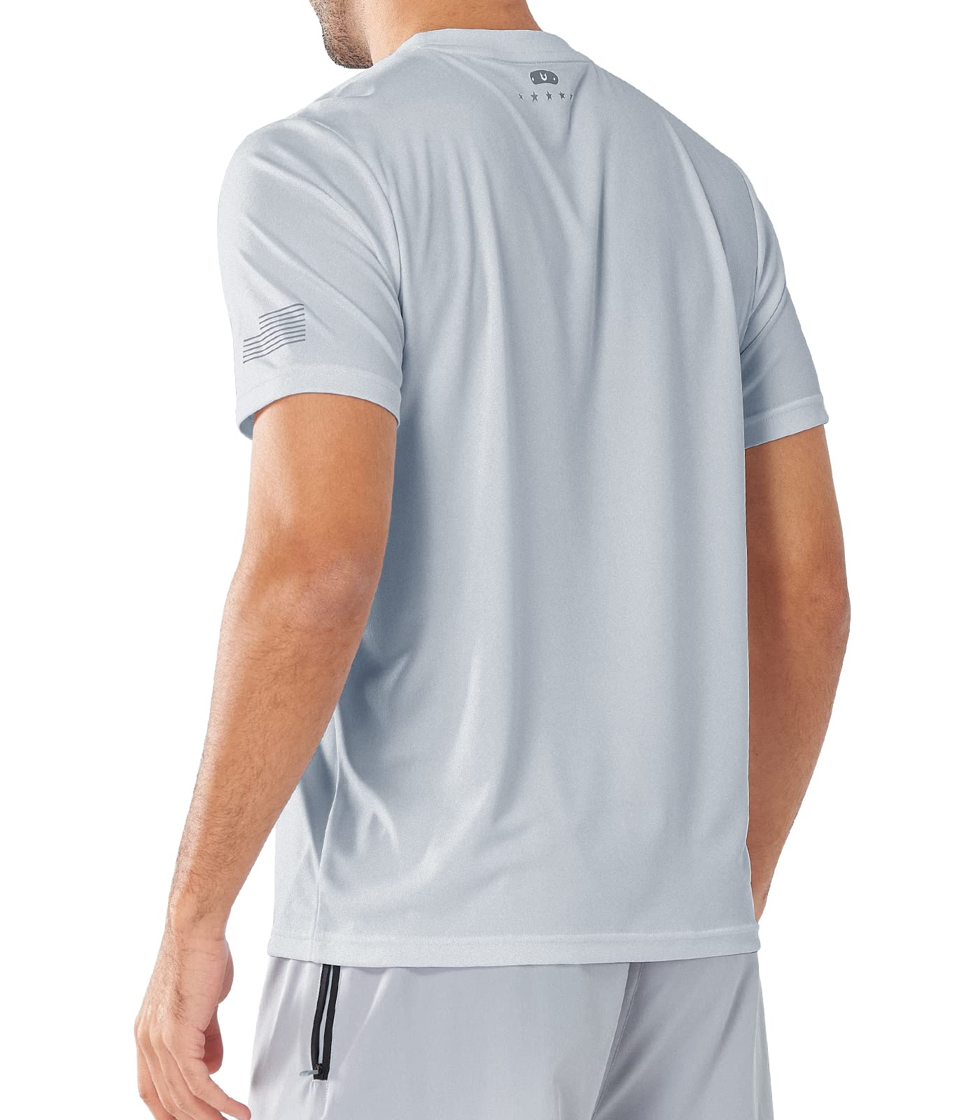 Men's Athletic Running T-Shirts Short Sleeve Workout Dry fit Gym Sport