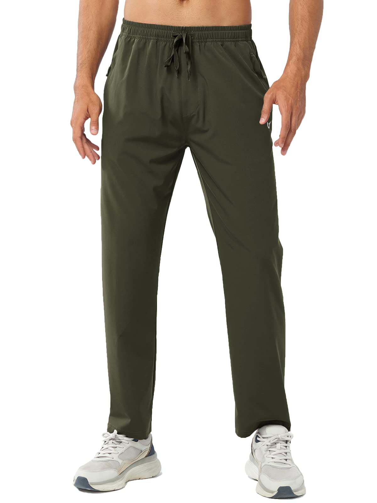 Men's Athletic Works Sweatpants Lightweight with Pockets for Gym Track